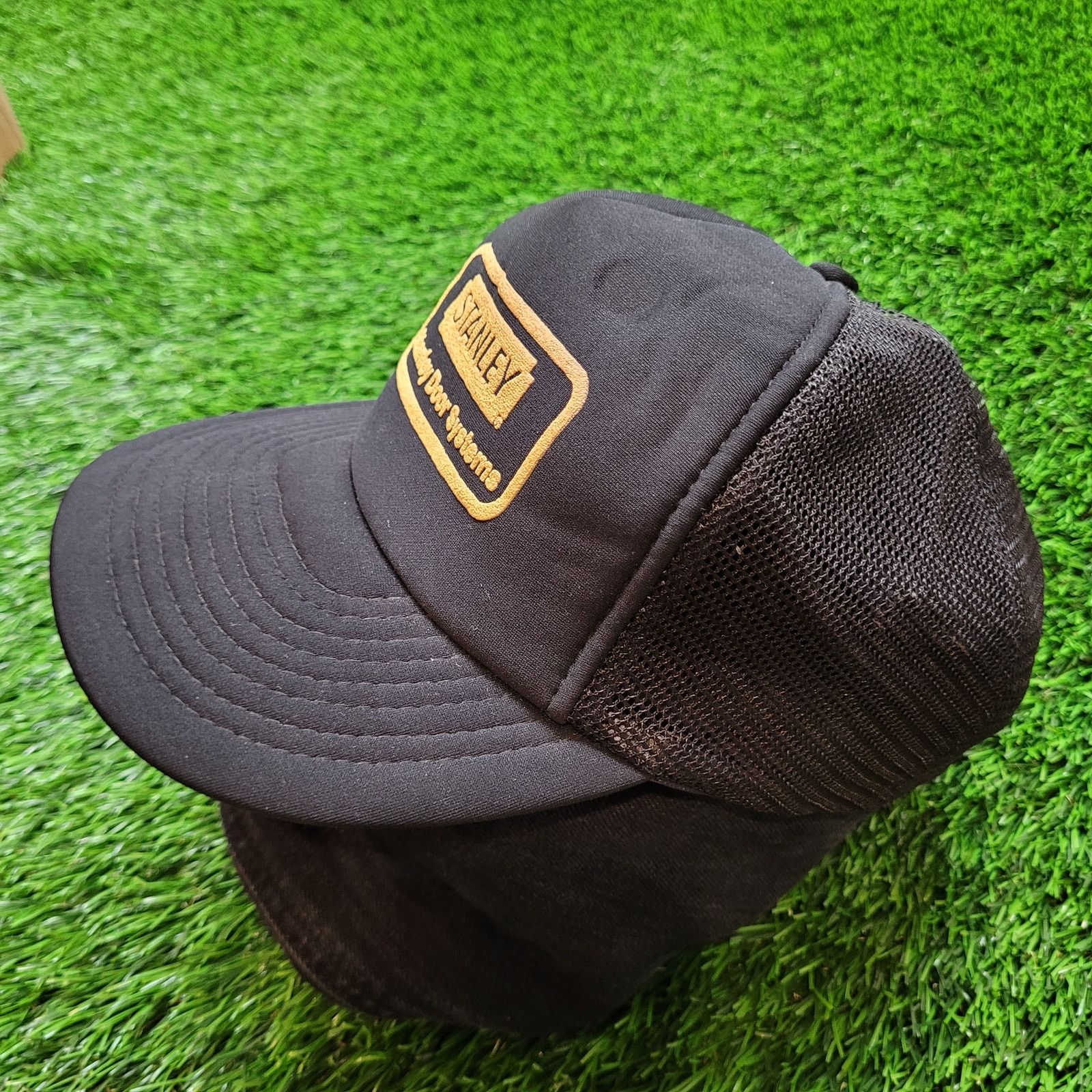Vintage VTG 80s Stanley Door Systems Hat Snapback Foam Trucker Size ONE SIZE - 2 Thumbnail