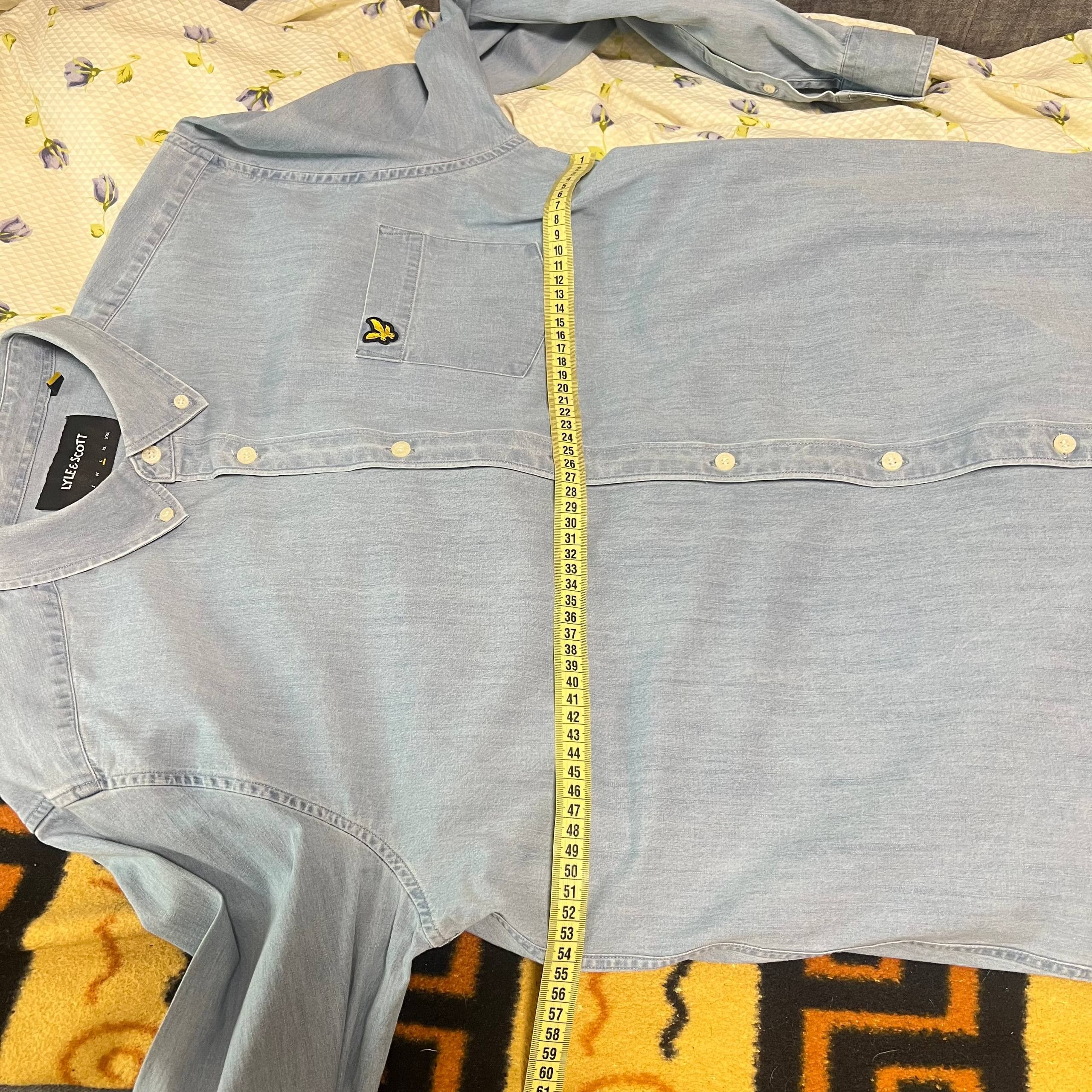 Lyle & Scott Lyle Scott Denim Button Ups Shirt Size L Size US L / EU 52-54 / 3 - 14 Thumbnail
