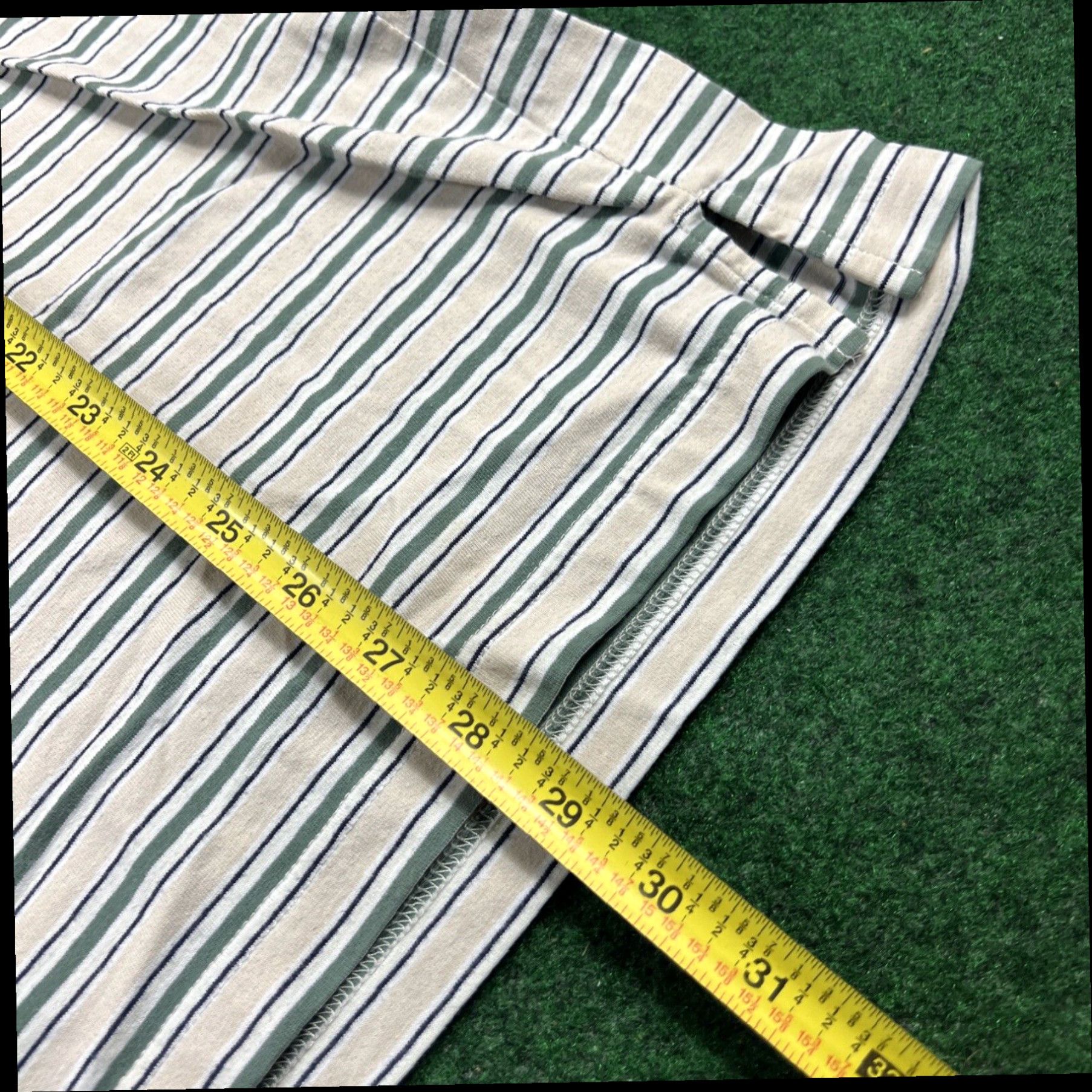 Vintage Vintage 90’s Windham Pointe Men's Golf Polo Shirt Size XL Striped Beige Green Size US XL / EU 56 / 4 - 6 Thumbnail