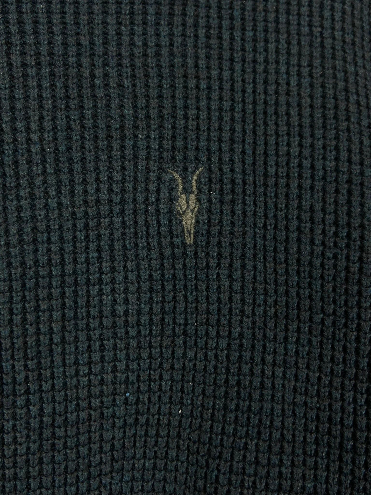 Allsaints AllSaints Knit Sweater Navy Cotton Wool Blend L Size US L / EU 52-54 / 3 - 2 Thumbnail
