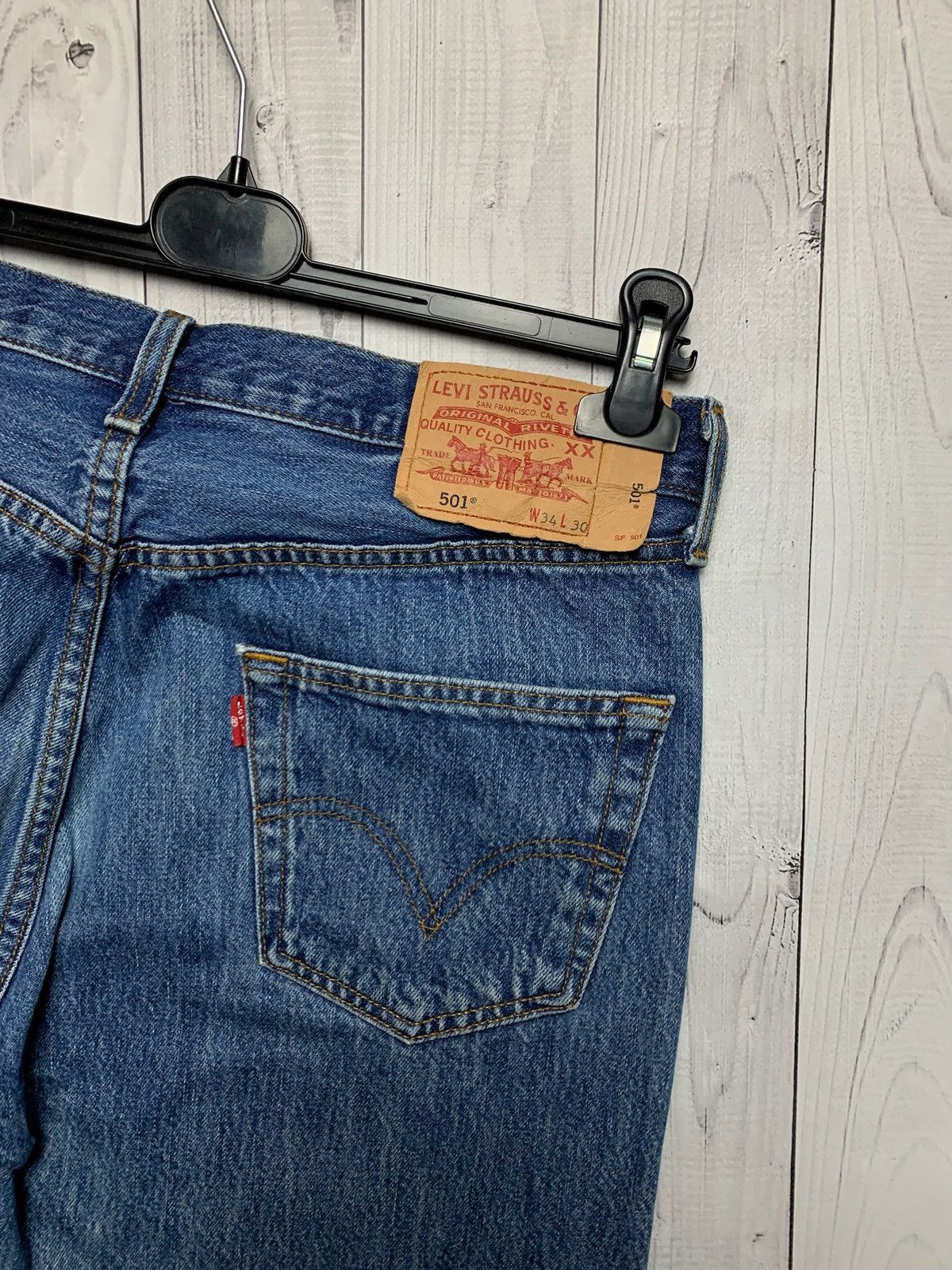 Levi's × Vintage Vintage Levi’s 501 denim size 34/30 vintage style Y2K Size US 33 - 2 Thumbnail