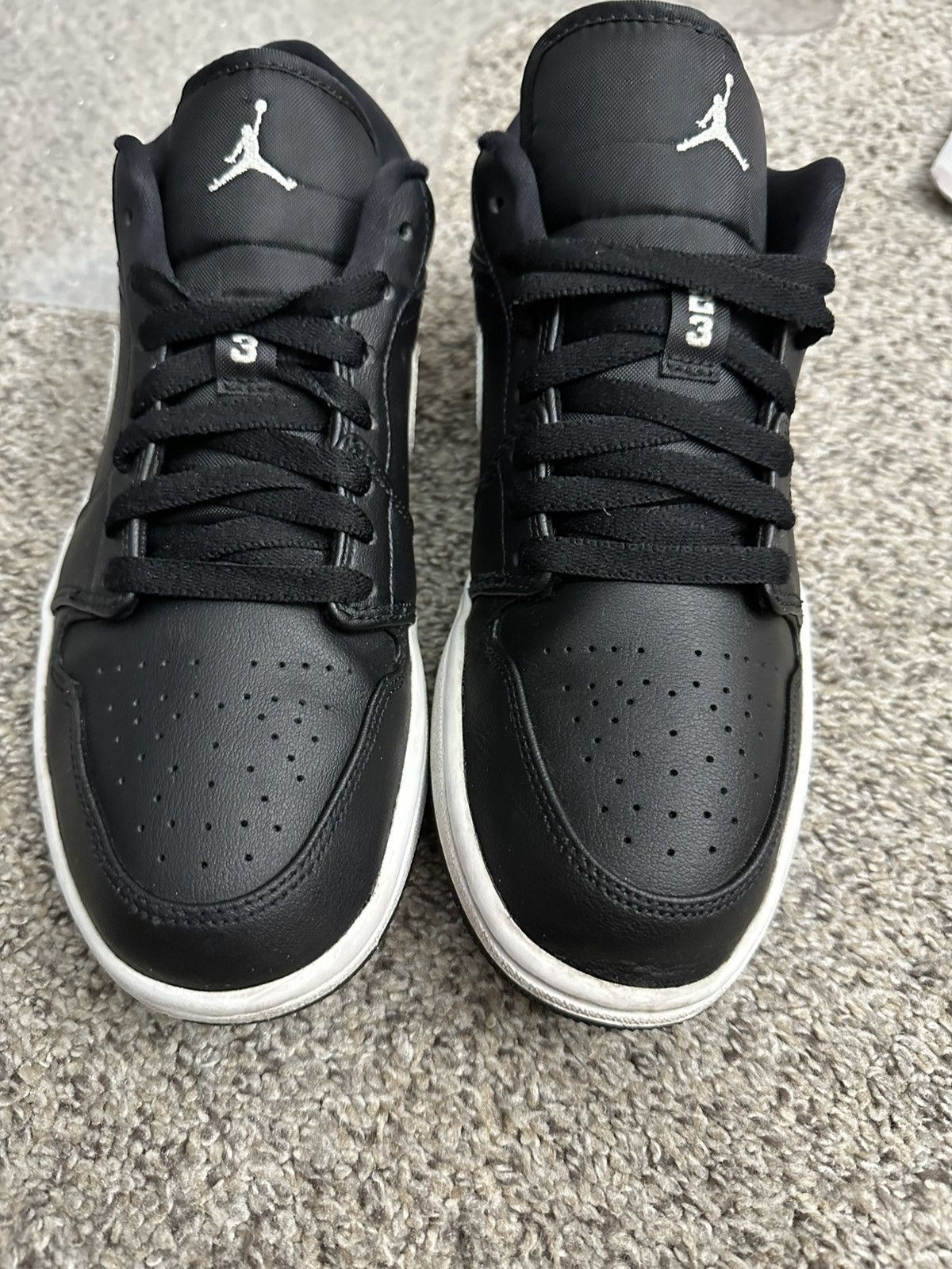 Nike Air jordan 1 low black white - size 8 men Size US 8 / EU 41 - 3 Thumbnail