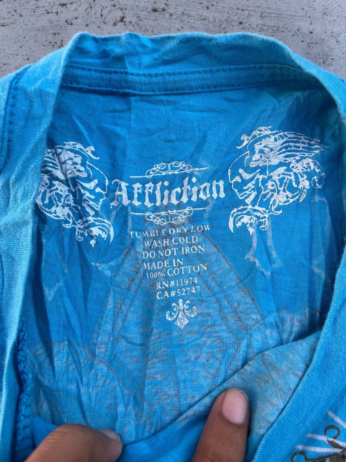 Affliction Gothic Afflication Skull Punk Tee LGB Size US M / EU 48-50 / 2 - 6 Thumbnail