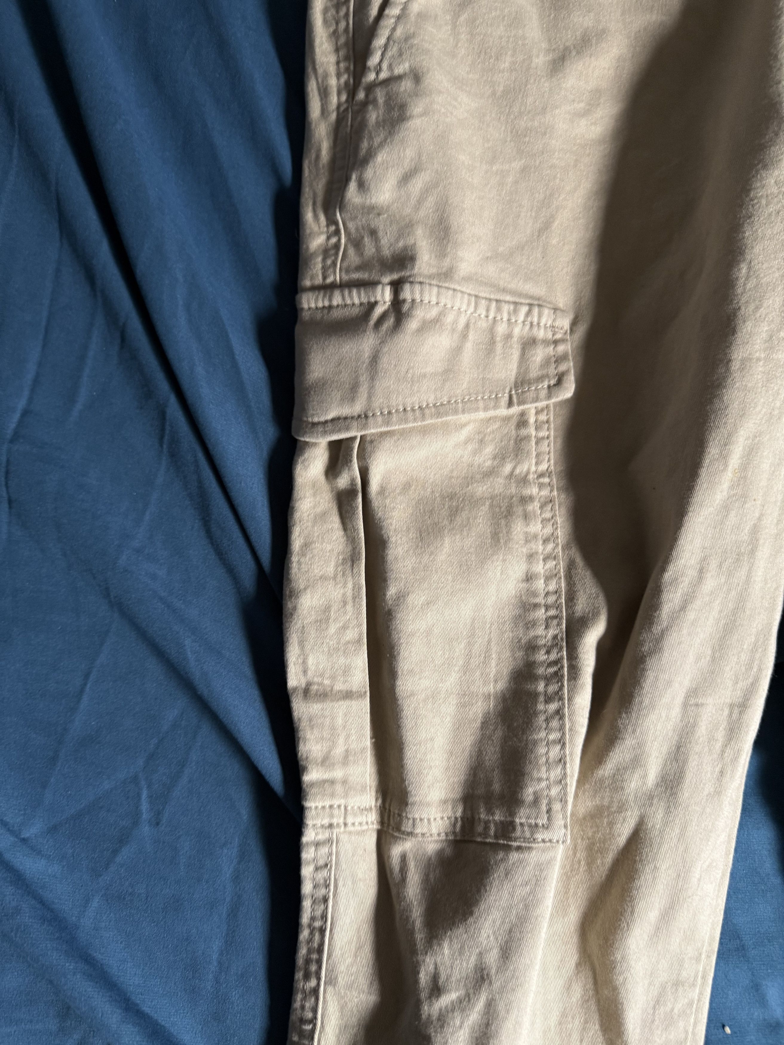 Jack & Jones JACK & JONES Slim Marco Beige Cargo Pants Joggers Mens 34x30 Size US 34 / EU 50 - 3 Thumbnail