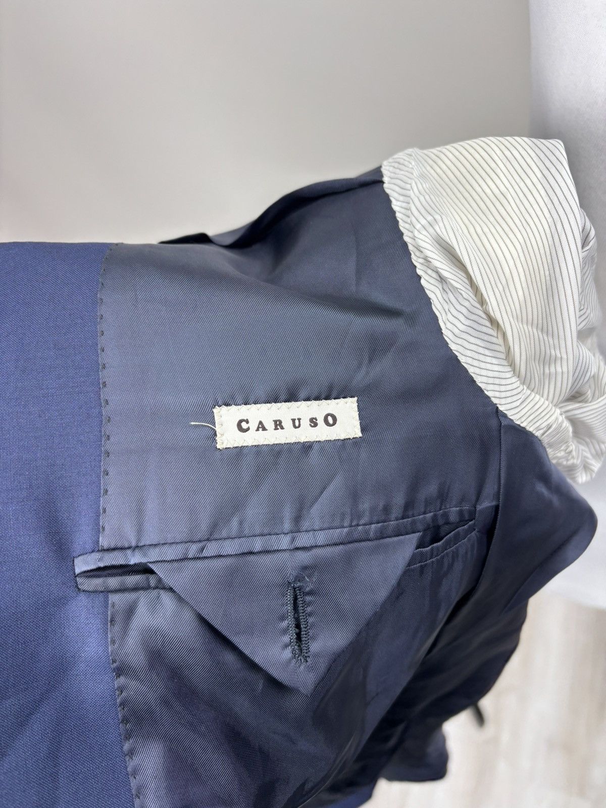 Caruso Mens blazer Caruso Size 48 Color Blue Size 48R - 13 Thumbnail
