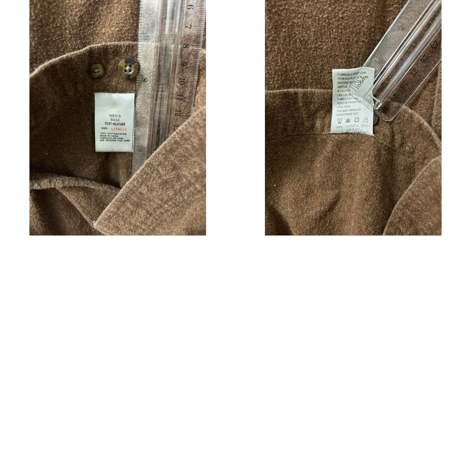 Vintage VINTAGE Woolrich Chamois Shirt Mens L Tall Rust Heather Button Down Long Sleeve Size US L / EU 52-54 / 3 - 9 Thumbnail