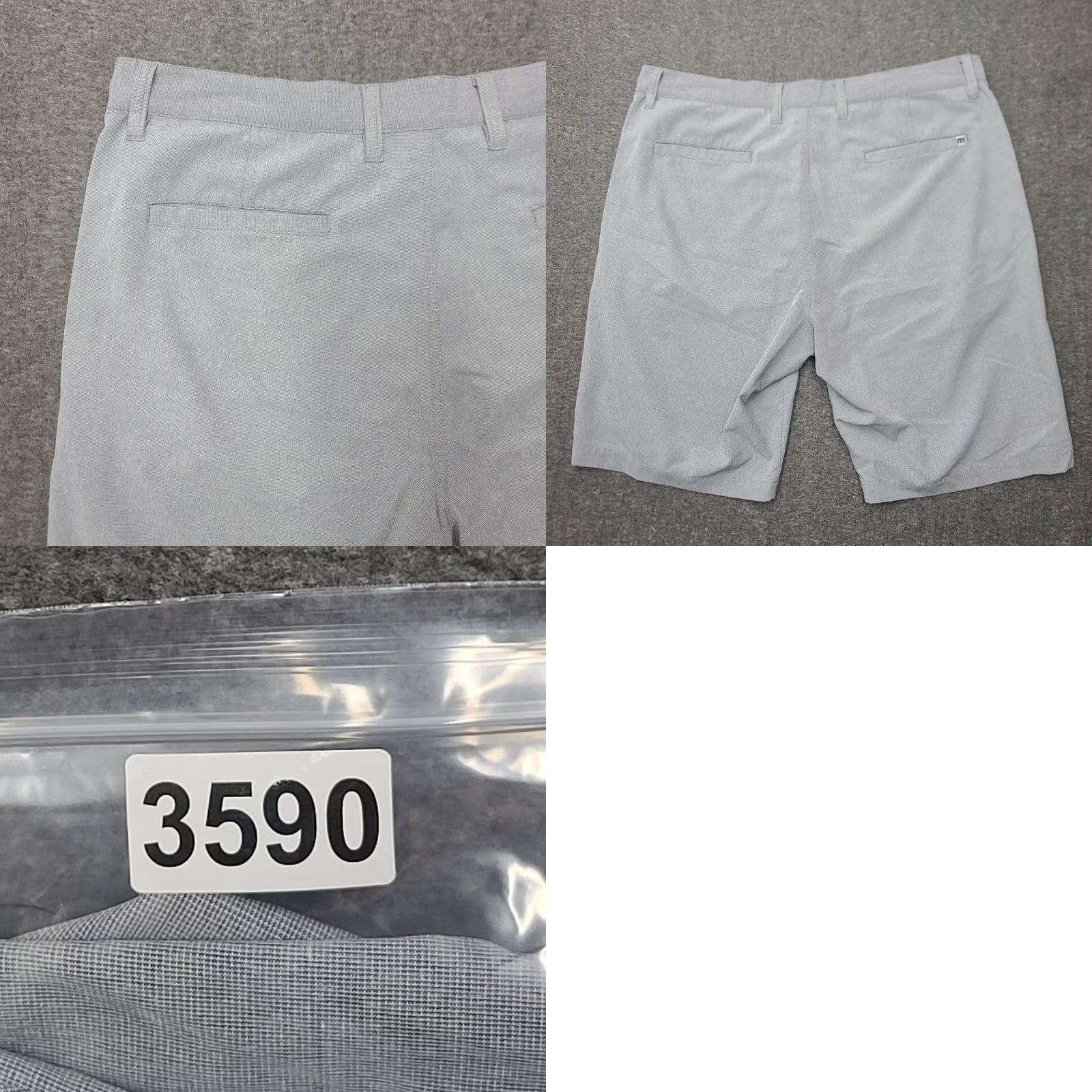 TravisMathew TravisMathew Beck Men's 36 Gray Golf Shorts Performance Stretch Lightweight 10in Size US 36 / EU 52 - 9 Thumbnail