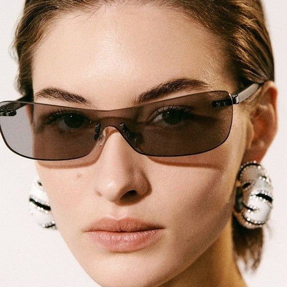 Jacquemus Jacquemus MIRADA JAC/69 C1 Sunglasses Matte Grey Shield Size ONE SIZE - 4 Thumbnail