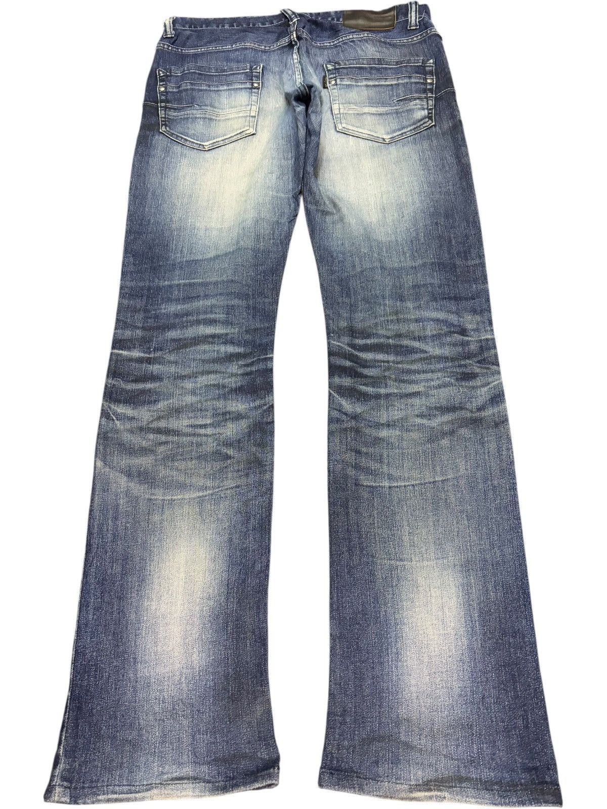 Tornado Mart Vintage Tornado Mart Rusty Wash Distress Flare Jeans Size US 32 / EU 48 - 2 Thumbnail