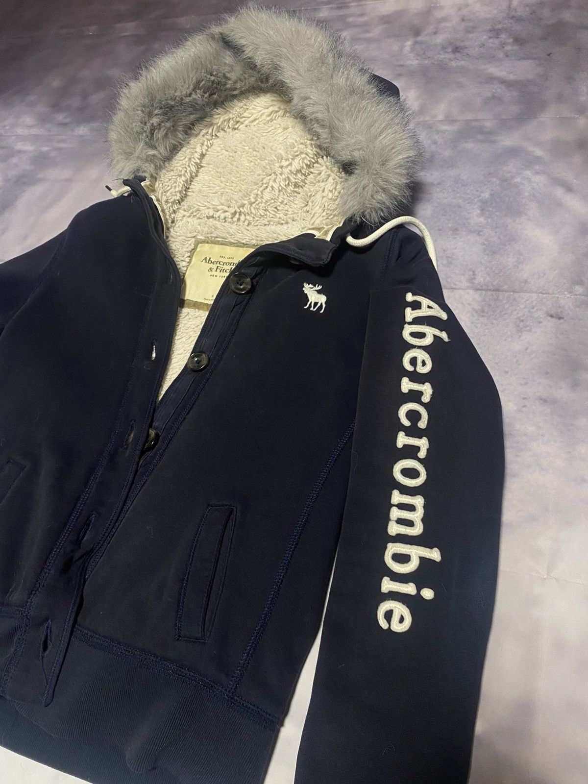 Abercrombie & Fitch × Vintage Abercrombie&Fitch IF SIX WAS NINE Style Fur Rabbit Jacket Size M / US 6-8 / IT 42-44 - 9 Thumbnail