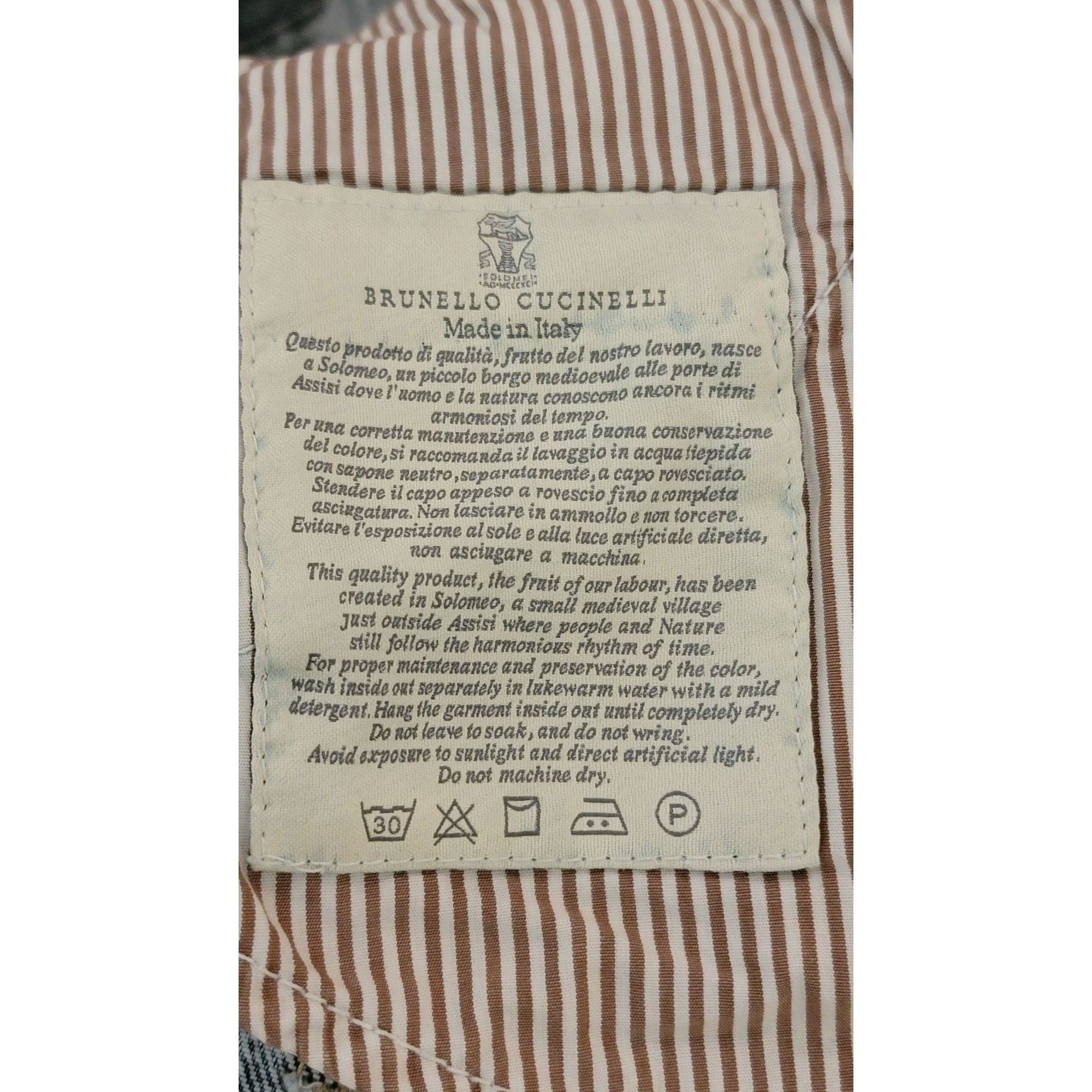 Brunello Cucinelli Brunello Cucinelli Men’s Acid Wash Jeans - Size IT 46 (US 32 Size US 32 / EU 48 - 9 Thumbnail