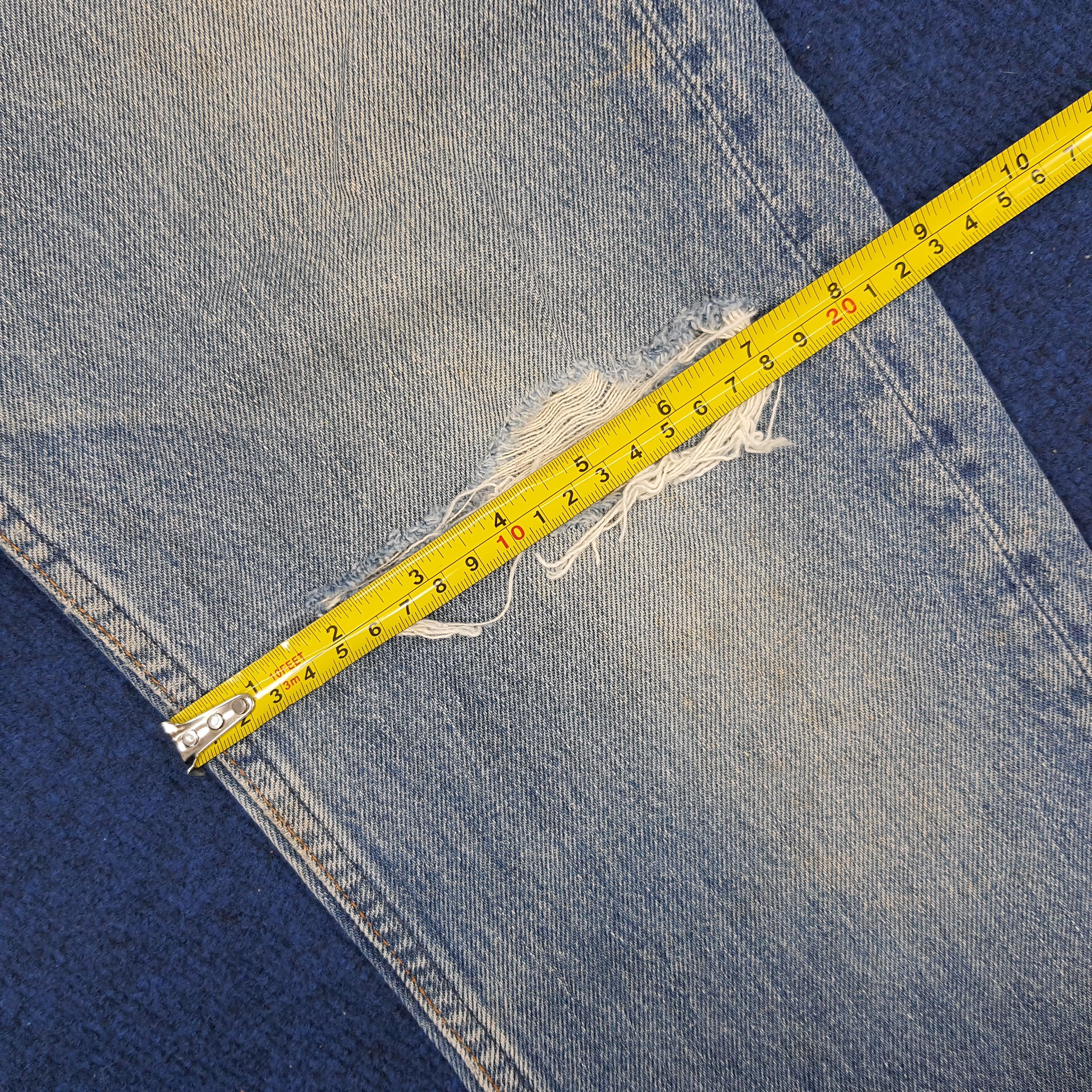 Levi's × Levi's Vintage Clothing × Vintage Vintage Levi's Straight Cut Distressed Denim Jeans Size US 29 - 16 Thumbnail