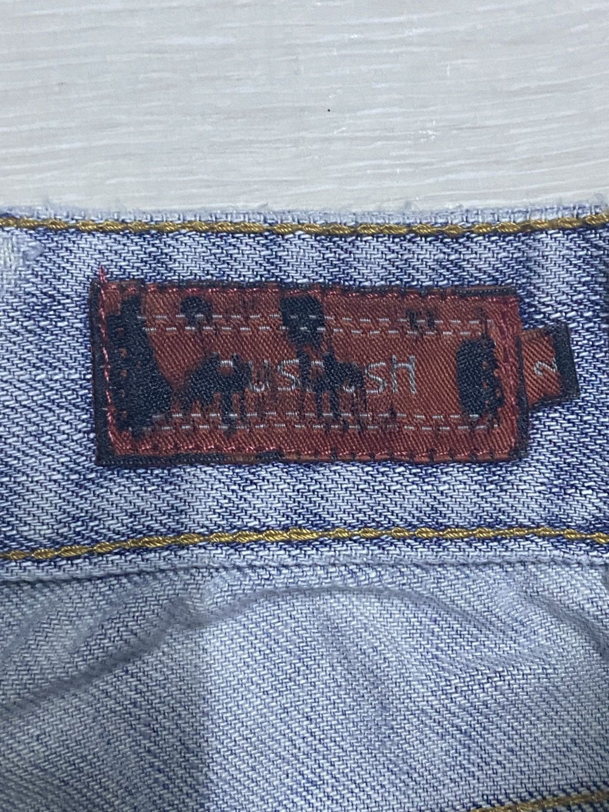 Japanese Brand Vintage Japanese Brand Hush Hush Light Wash Flare Jeans Size US 29 - 16 Thumbnail