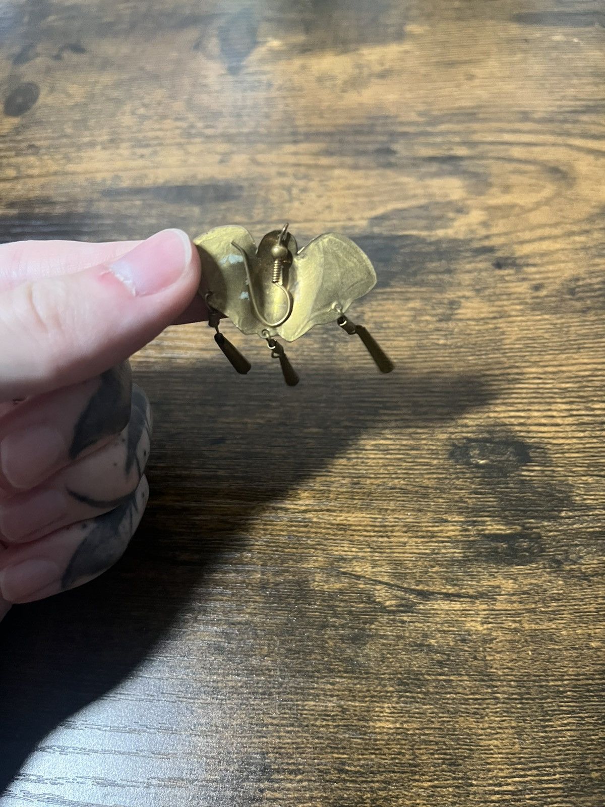 Other Gold bat vintage earrings Size ONE SIZE - 3 Thumbnail