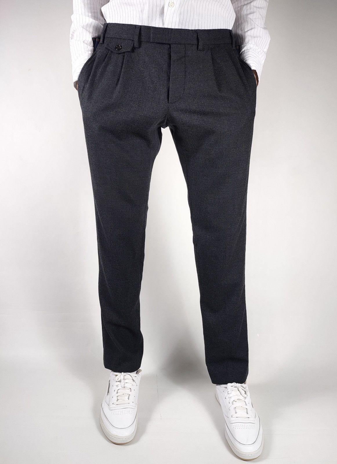 Gucci 00s Archive Gucci Slim Fit Wool Trousers Tom Ford Size US 35 - 4 Thumbnail