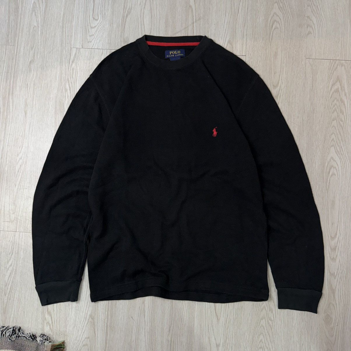 Polo Ralph Lauren POLO RALPH LAUREN waffle cotton longsleeve black Size US M / EU 48-50 / 2 - 1 Thumbnail