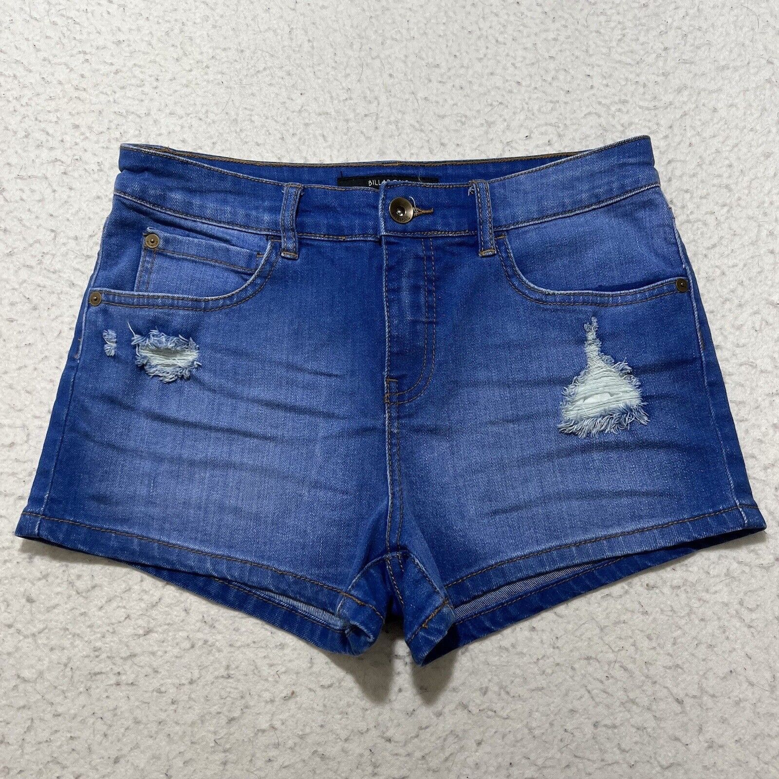 Billabong Billabong 27 Mid Rise Denim 2” Inseam Jean Shorts Blue Size 27" / US 4 / IT 40 - 1 Thumbnail