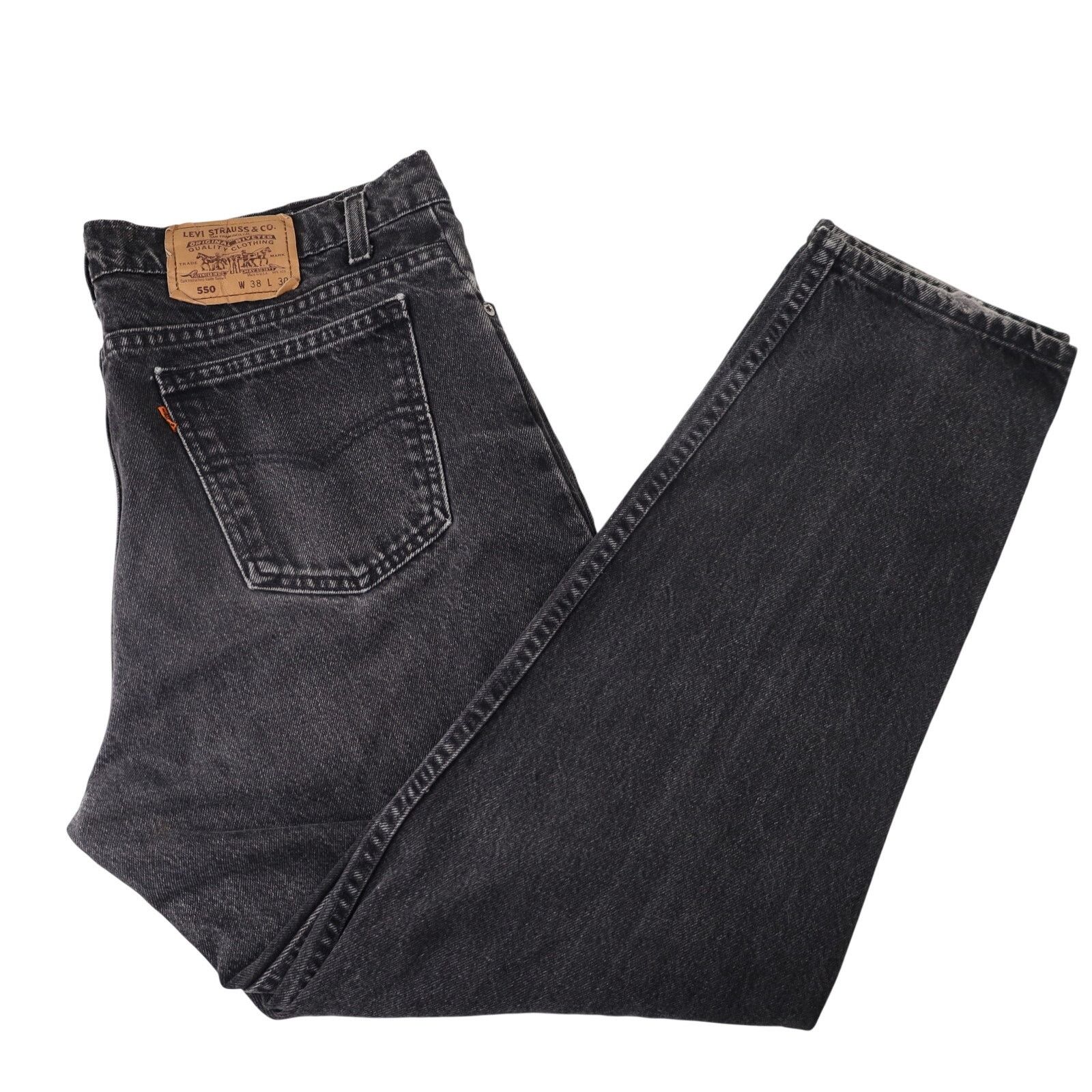 Levi's × Vintage Vintage Levis 550 Orange Tab Relaxed Fit Denim Jeans Size US 38 / EU 54 - 10 Thumbnail