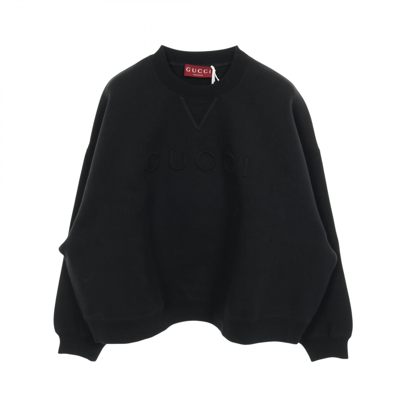Gucci Gucci Gucci Emboss Logo Cotton Sweatshirt Textile Sweatshirts & Hoodies DUTY FREE for USA Size ONE SIZE - 1 Thumbnail