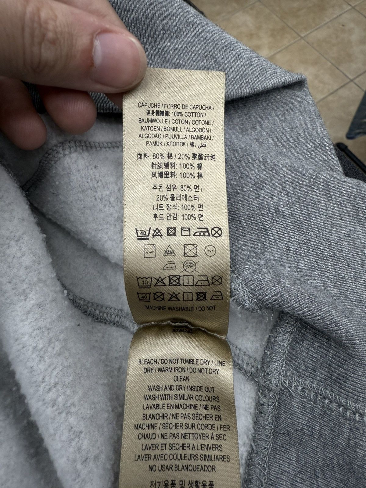 Burberry Burberry Grey Classic Logo Hoodie Size XXL Size US XXL / EU 58 / 5 - 13 Thumbnail