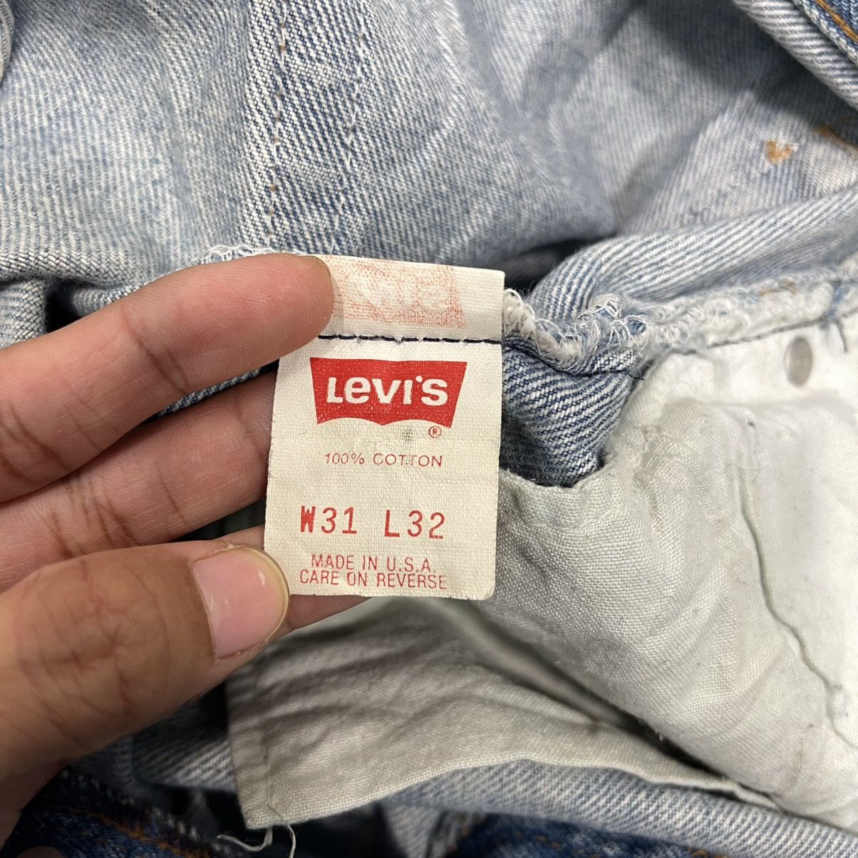 Levi's Vintage 90s Levis 501xx Button Fly Distressed Denim W31 Size US 31 - 18 Thumbnail