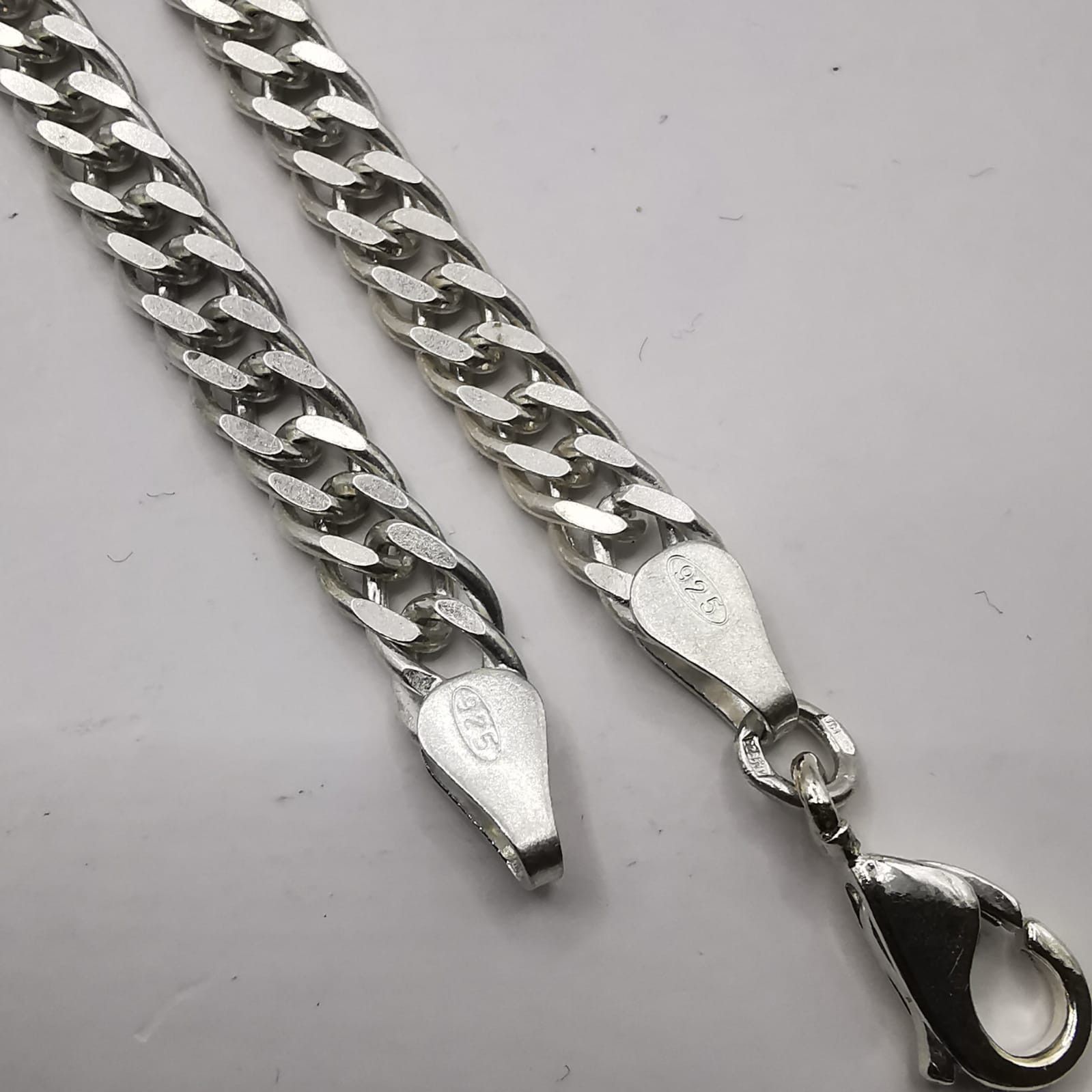 Sterling Silver Vintage Jewelry Chain, 925 Sterling Silver, Signed 22.84g Size ONE SIZE - 5 Thumbnail