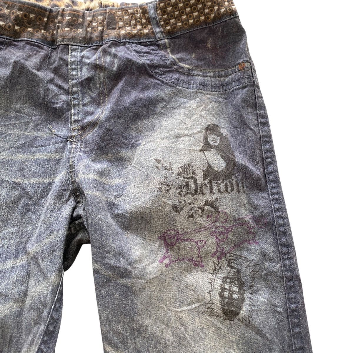 Hysteric Glamour × Japanese Brand Hysteric Glamour Reversible Pants Full Print Leopard x Denim Size 28" / US 6 / IT 42 - 5 Thumbnail