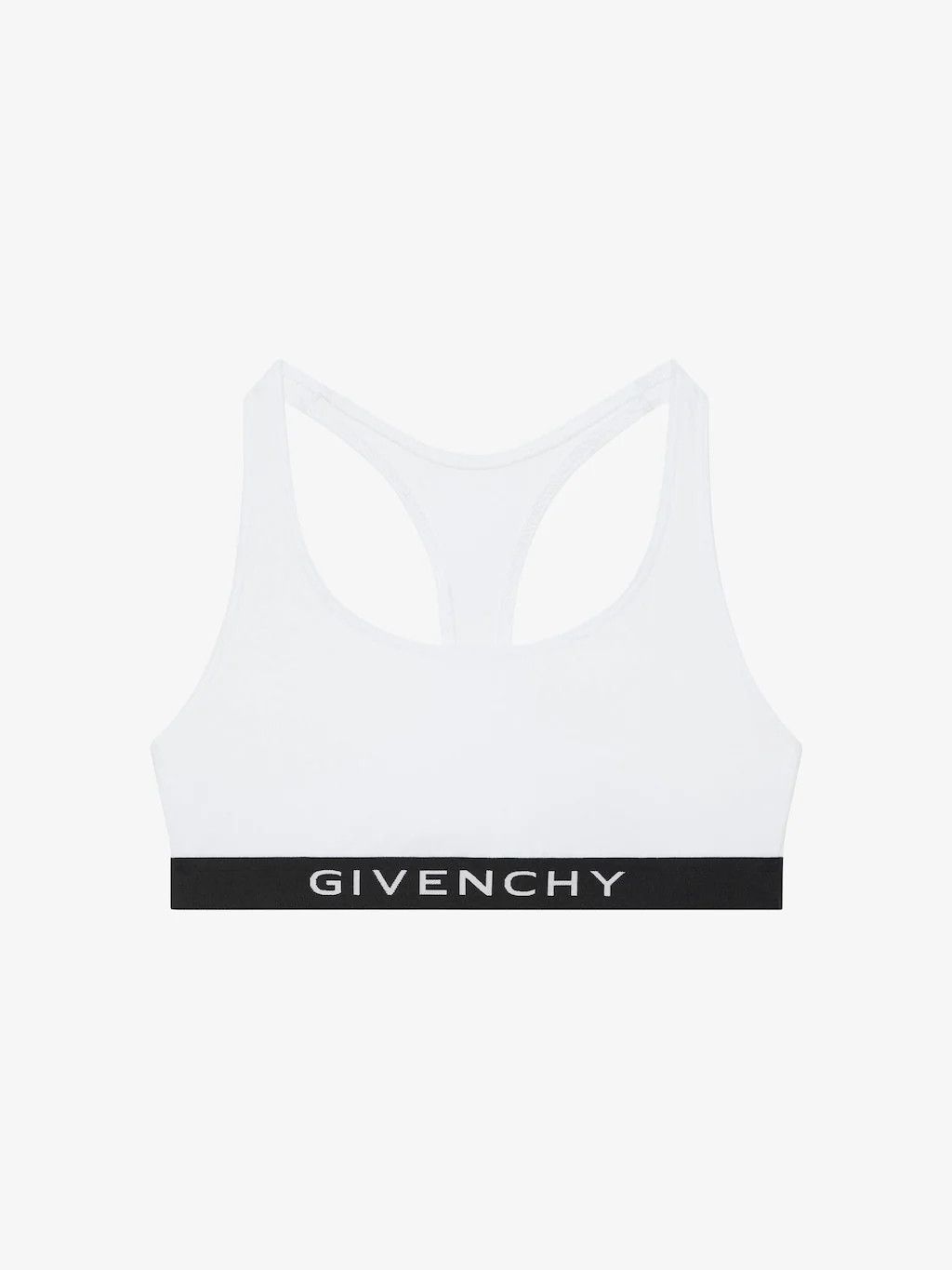 Givenchy o1gr1nt0125 Size: XS / Jacquard Elastic Logo Bra in White Size ONE SIZE - 1 Thumbnail