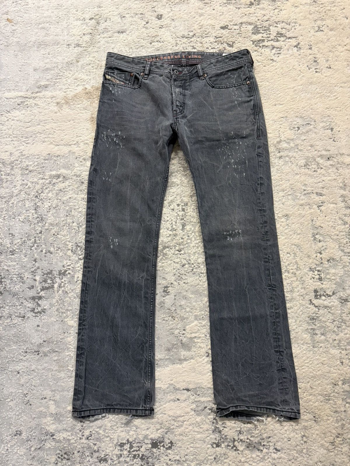 Diesel AW12 New Fanker Slim Bootcut Wash #0803S Black Size US 33 - 1 Thumbnail
