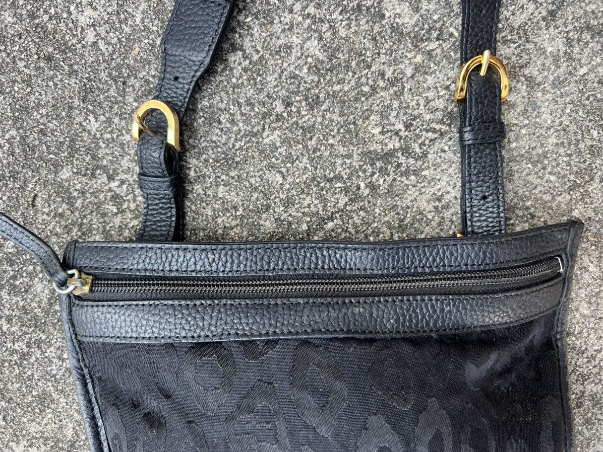 Leather Vintage FEILER Germany Hybrid Leather Jacquard Sling Bag Size ONE SIZE - 9 Thumbnail