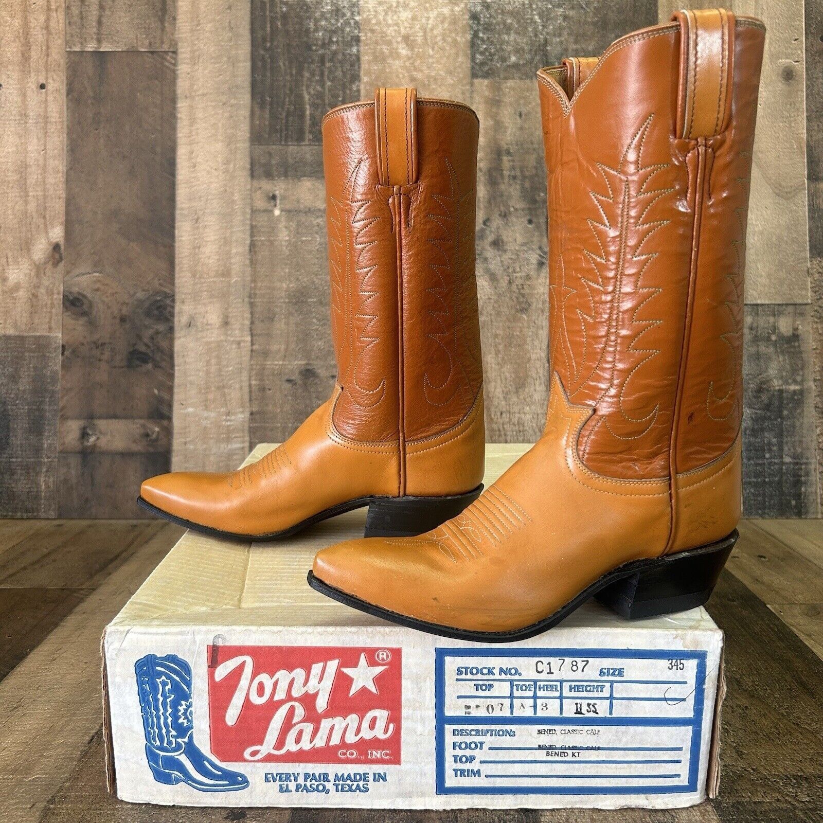 Tony Lama Tony Lama Vintage Pointed Toe Cowboy Boots Womens 4.5 C Size US 4.5 / IT 34.5 - 5 Thumbnail