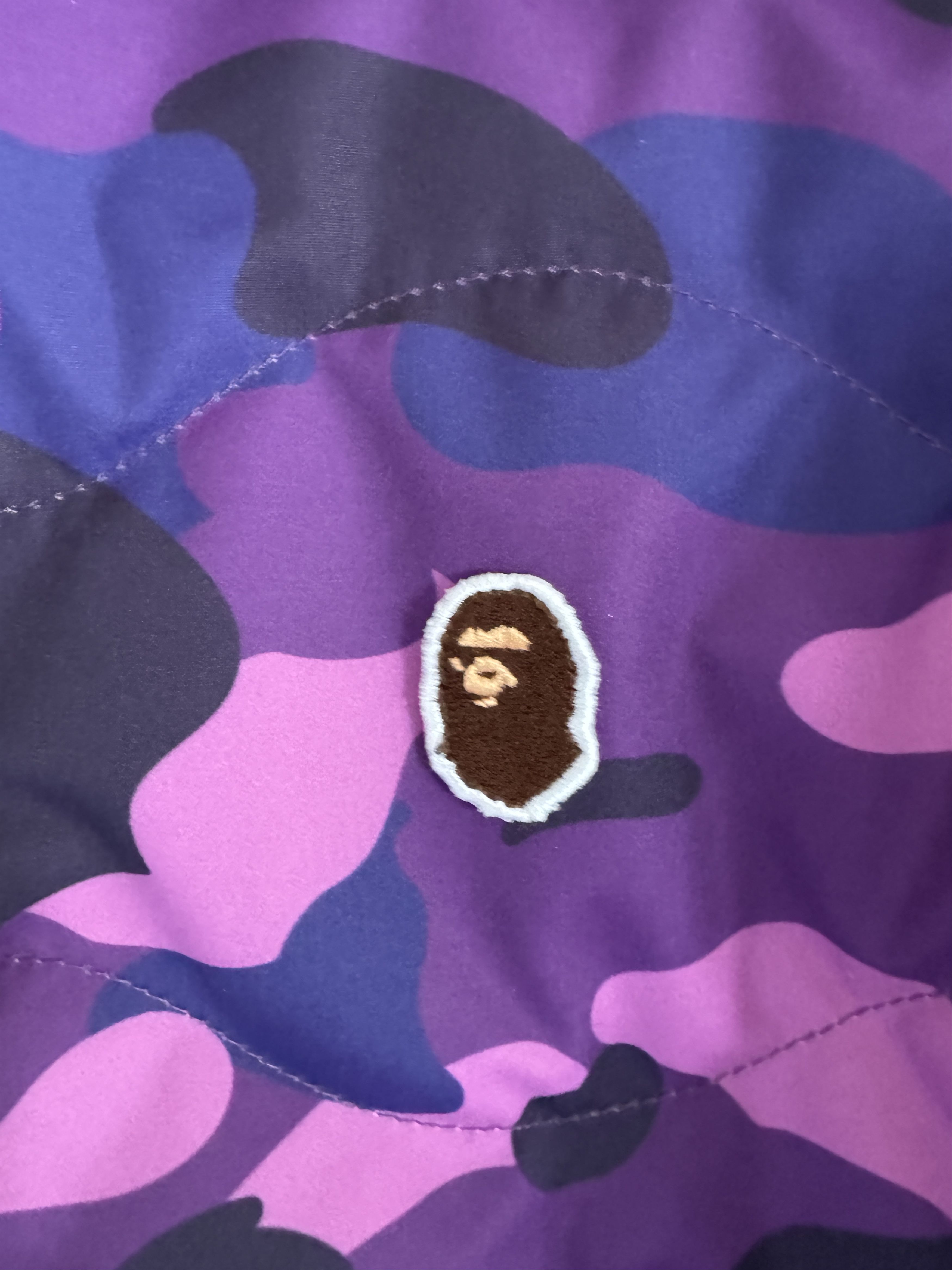 Bape Purple Color Camo Lightweight Down Jacket Size US XXL / EU 58 / 5 - 3 Thumbnail