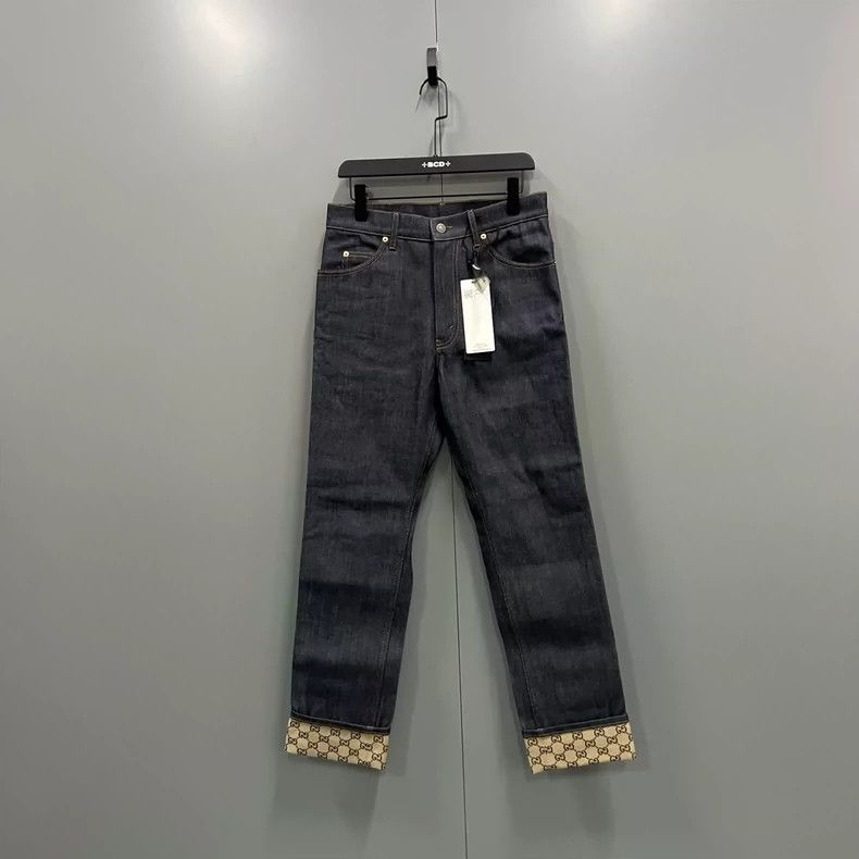 Gucci GucciDark blue inner GG jeans 2503-Nextarrow Size US 30 / EU 46 - 1 Thumbnail