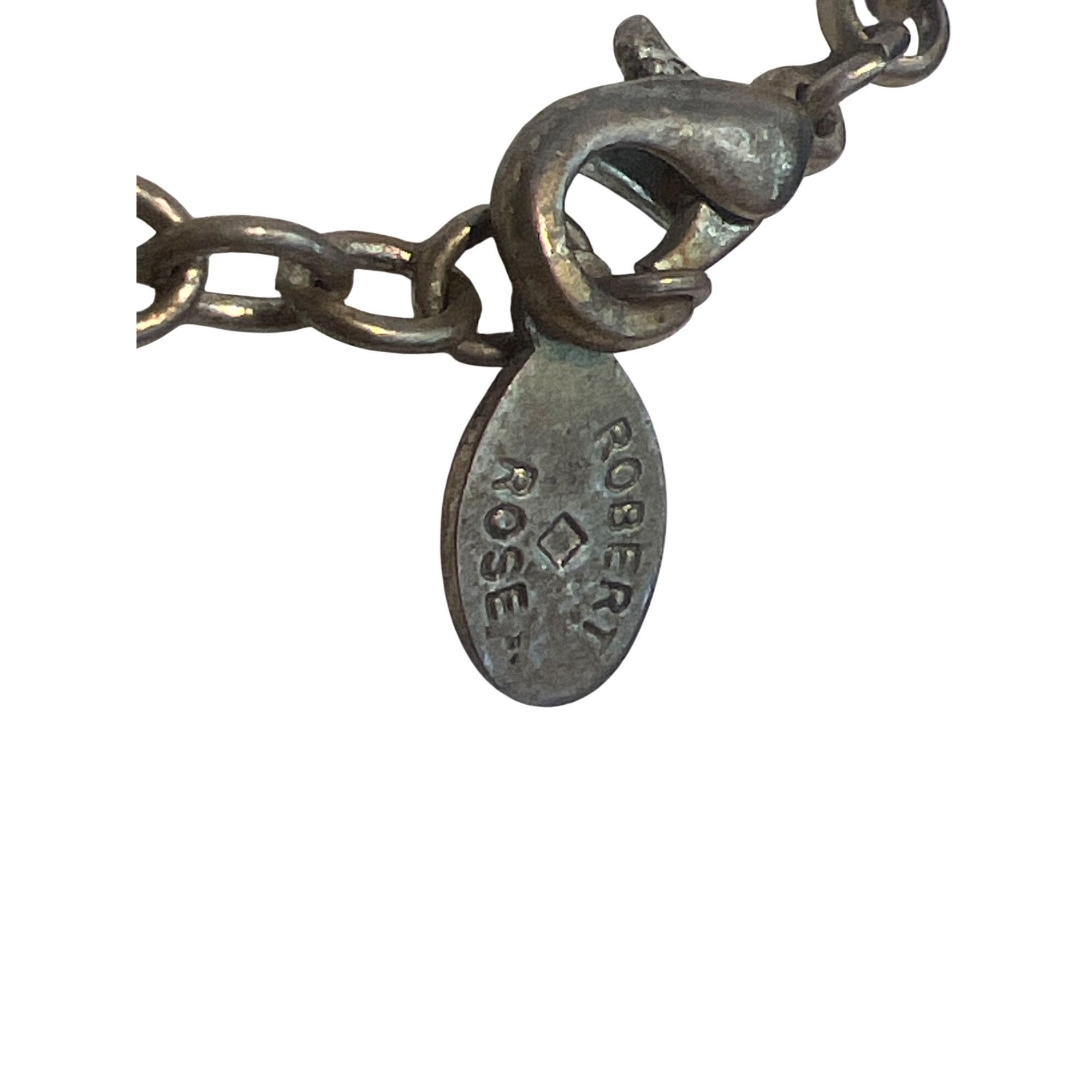 Other Vintage Robert Rose Necklace Silver Tone Southwestern Acryli Size ONE SIZE - 5 Thumbnail
