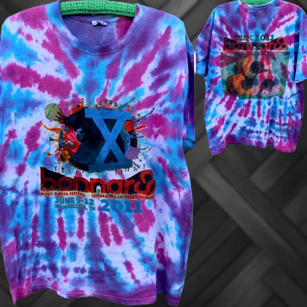 Anvil Bonnaroo Music & Arts Festival T-Shirt 2011 2XL Multicolor Short Sleeve Crew Neck Anvil Gel?? Size US XXL / EU 58 / 5 - 1 Thumbnail