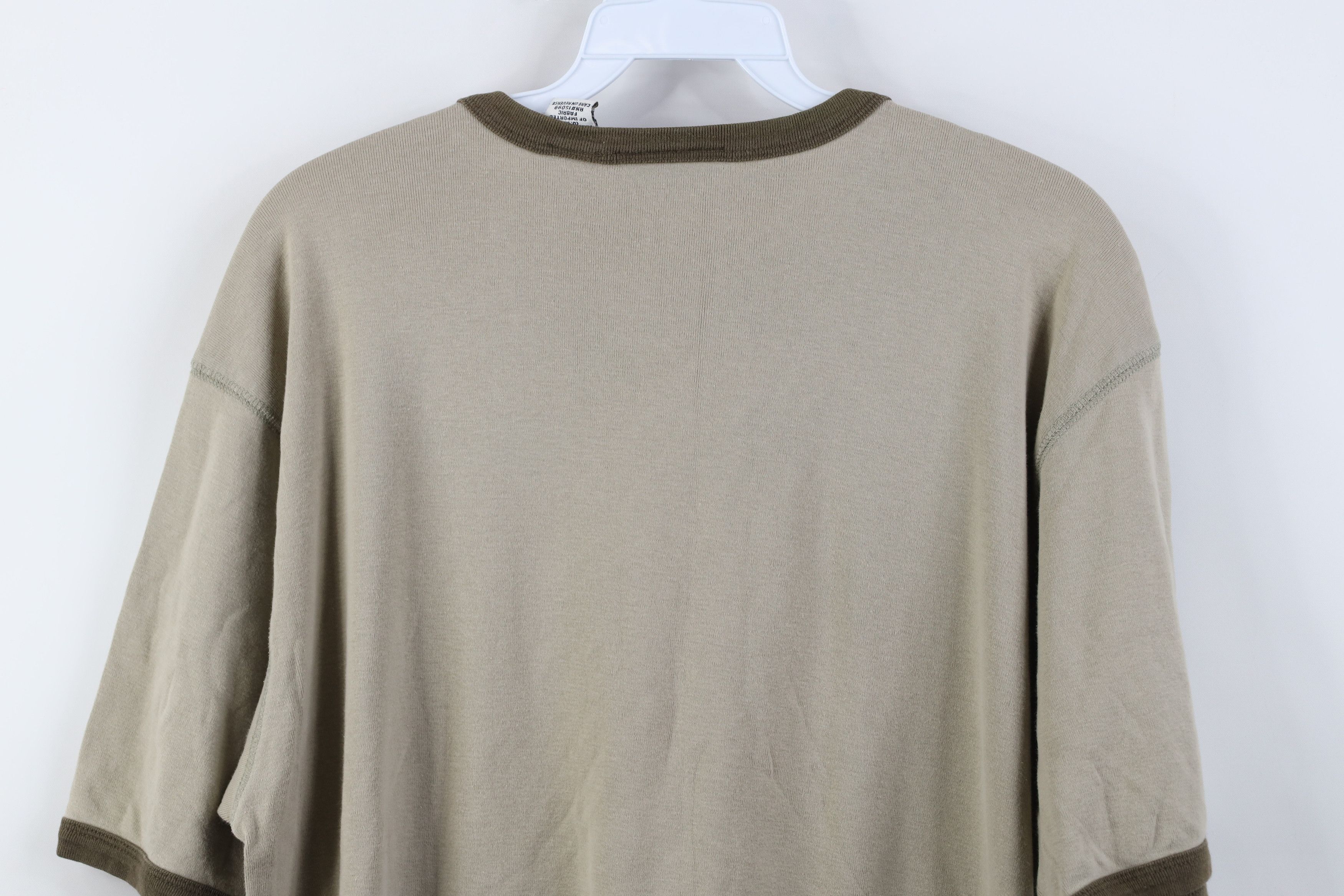 Vintage Vintage 90s Y2K Streetwear Ribbed Knit Ringer T-Shirt USA Size US M / EU 48-50 / 2 - 11 Thumbnail