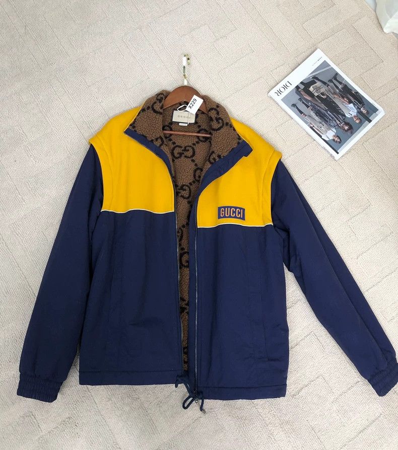 Gucci Gucci Autumn and winter men's and women's same color-blocki Size US M / EU 48-50 / 2 - 1 Thumbnail
