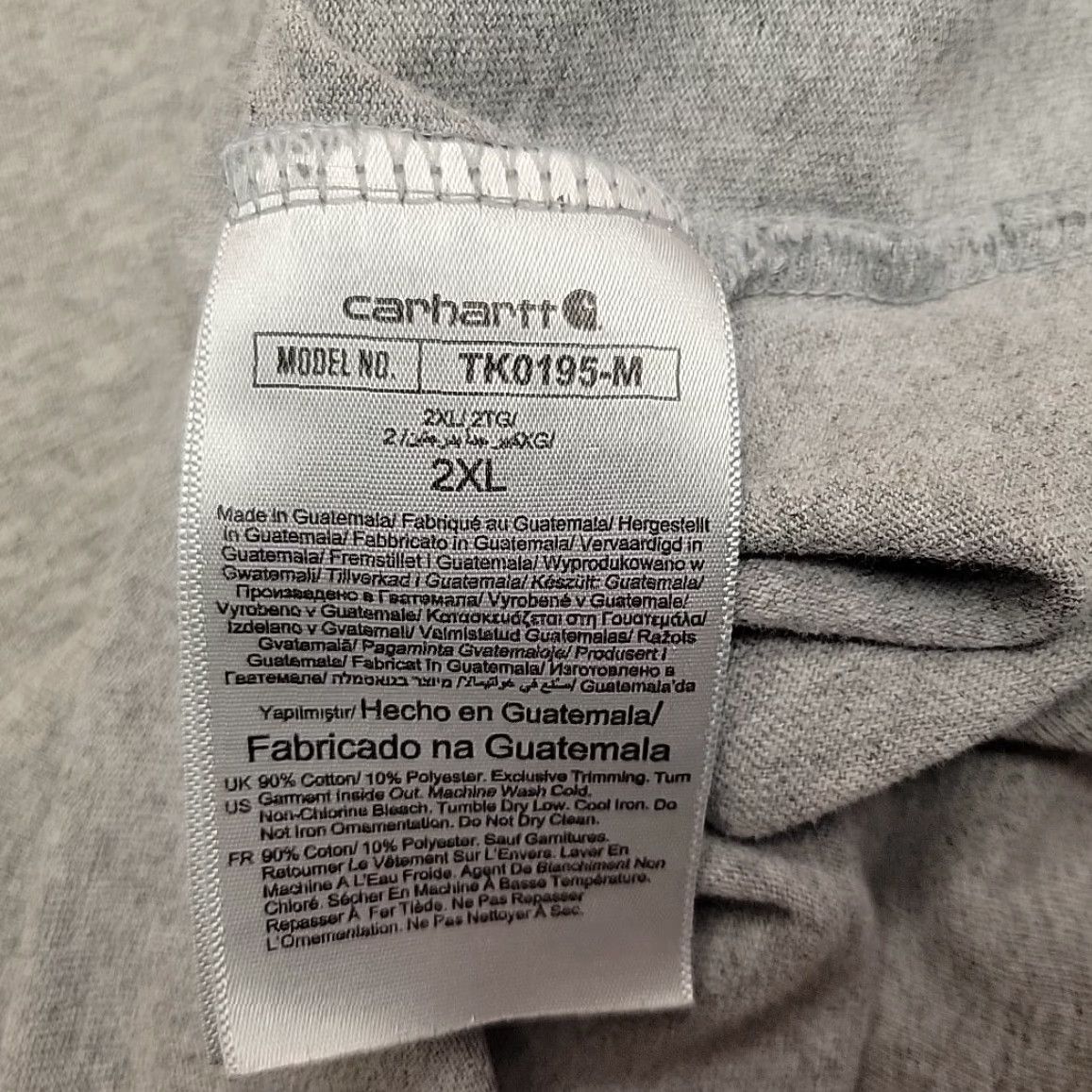 Carhartt Carhartt Shirt Mens XXL Gray Loose Fit Crewneck Short Sleeve Work Tee Shirt Size US XXL / EU 58 / 5 - 7 Thumbnail