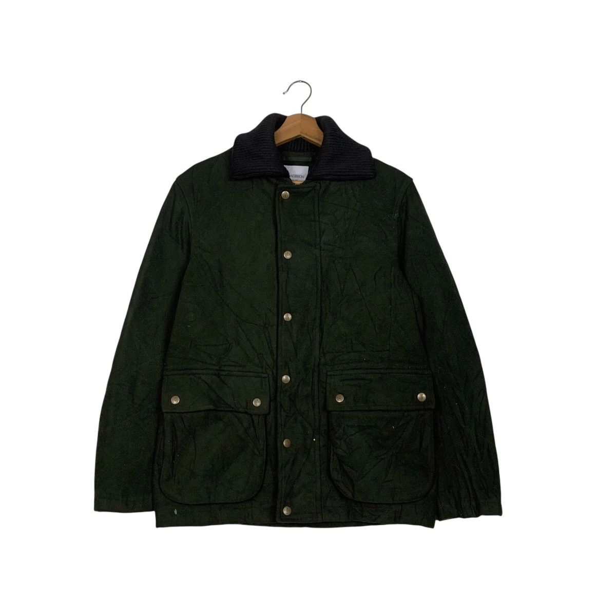 JW ANDERSON Dark Green Wool Rancher Jacket #2744-C124