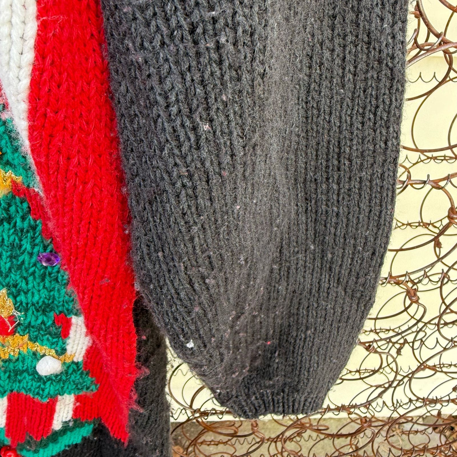 Vintage 90s Gaudy Nutcracker Christmas Tree Holiday Sweater MEDIUM Size M / US 6-8 / IT 42-44 - 3 Thumbnail