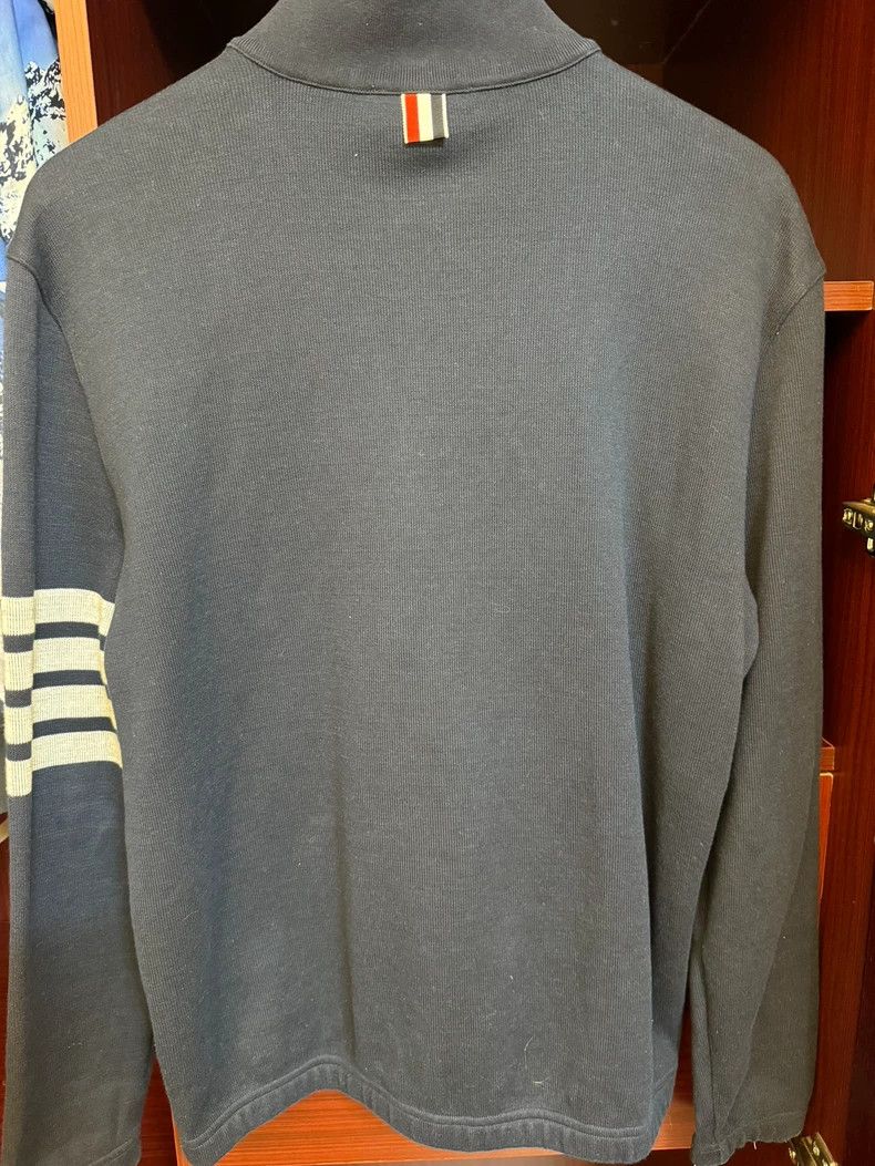 Thom Browne Thom browne Classic four-bar decorated semi-high collar und Size US L / EU 52-54 / 3 - 2 Thumbnail