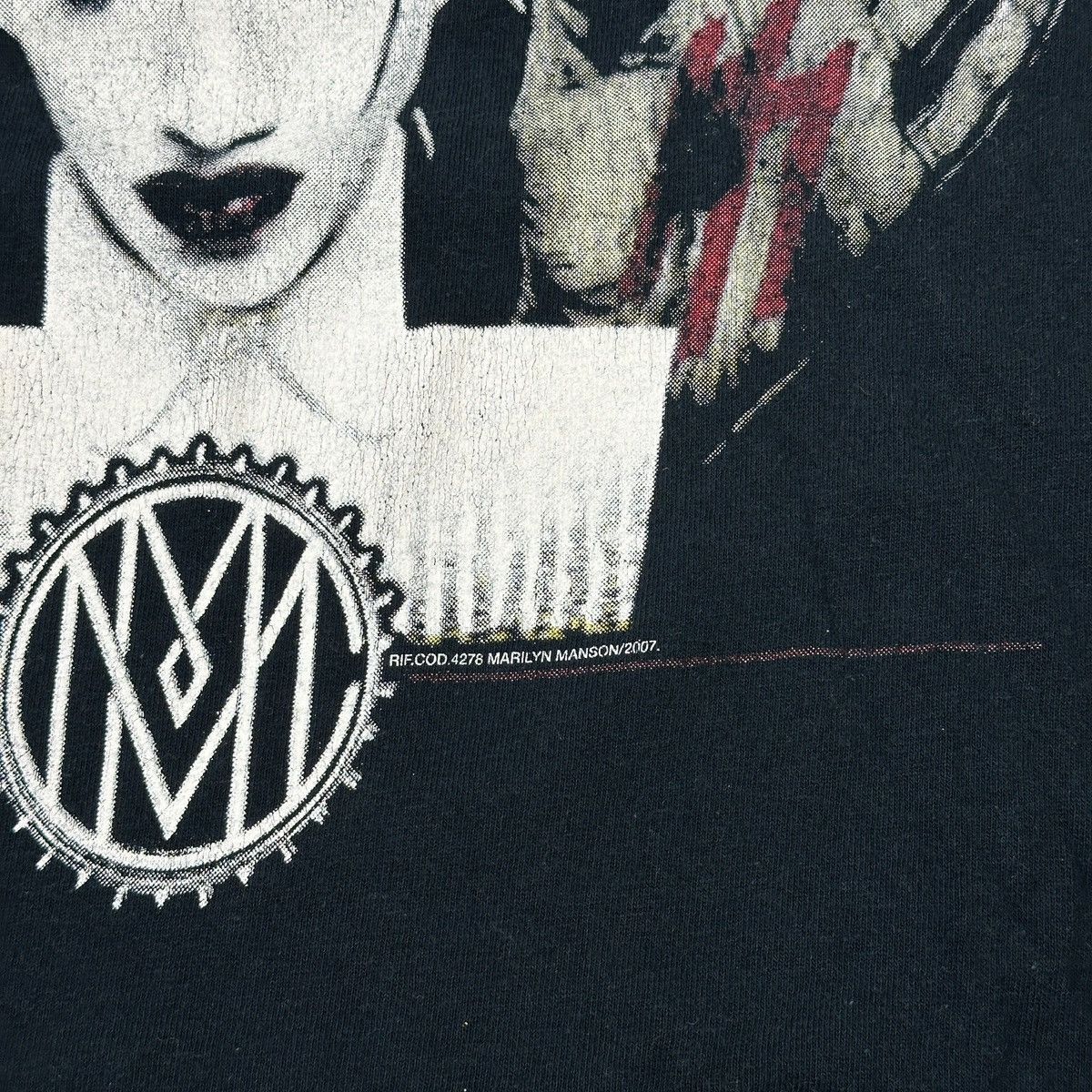 Fruit Of The Loom 2007 Fruit Of The Loom Marilyn Manson T-Shirt Schwarz (M) Size US M / EU 48-50 / 2 - 2 Thumbnail