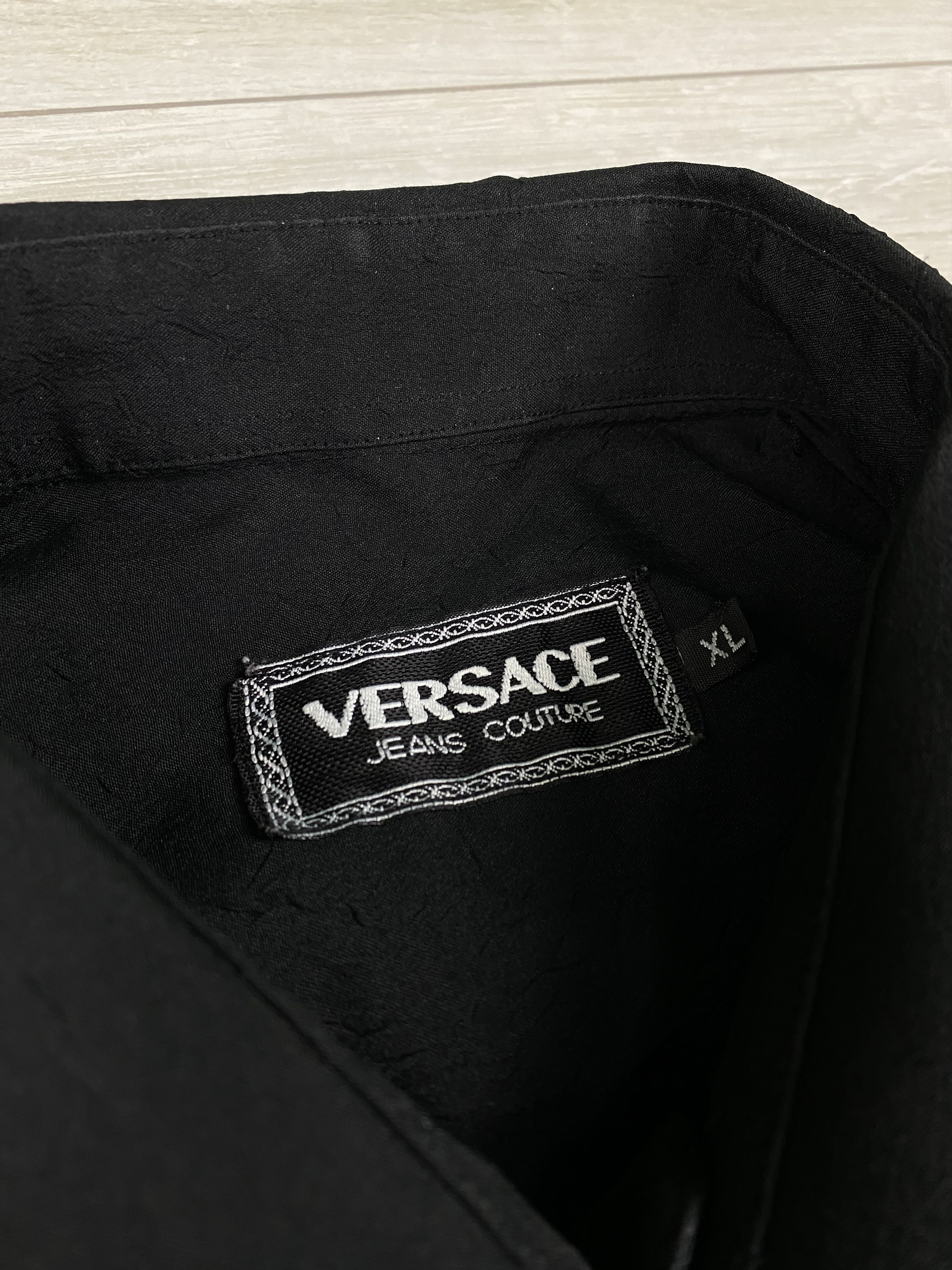 Versace Vintage Versace black shirt size XL Size US XL / EU 56 / 4 - 7 Thumbnail