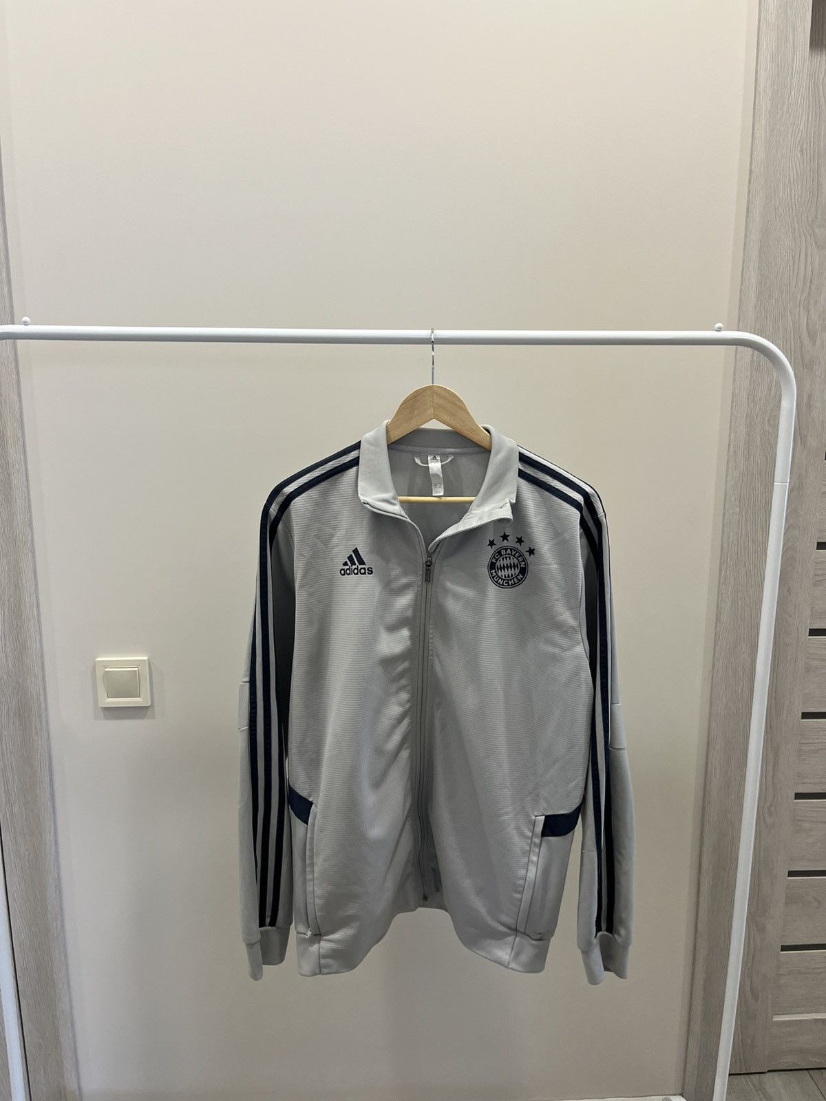Adidas Vintage 90s Adidas Bayern Munich Zip training Sweatshirt Size US L / EU 52-54 / 3 - 2 Thumbnail