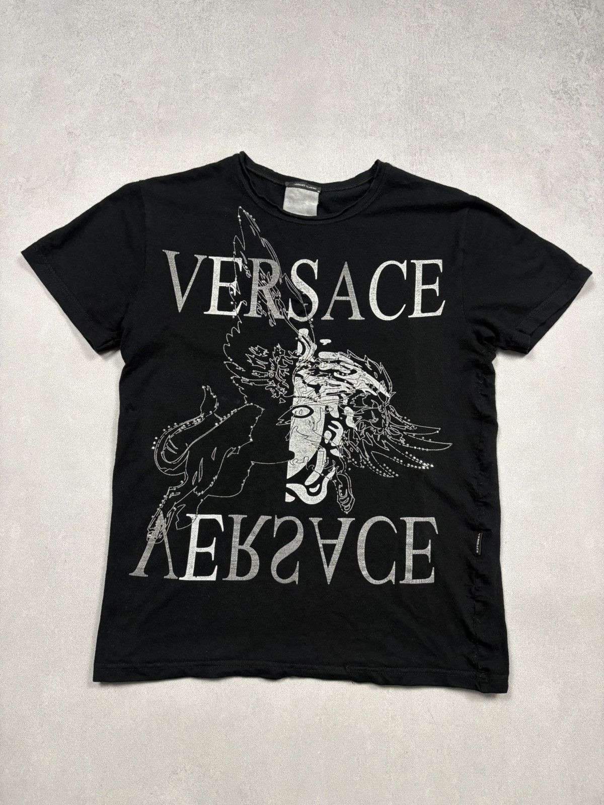 Versace Versace Classic Archive 90s Crystal Graphic T Shirt Vintage Size M / US 6-8 / IT 42-44 - 1 Thumbnail