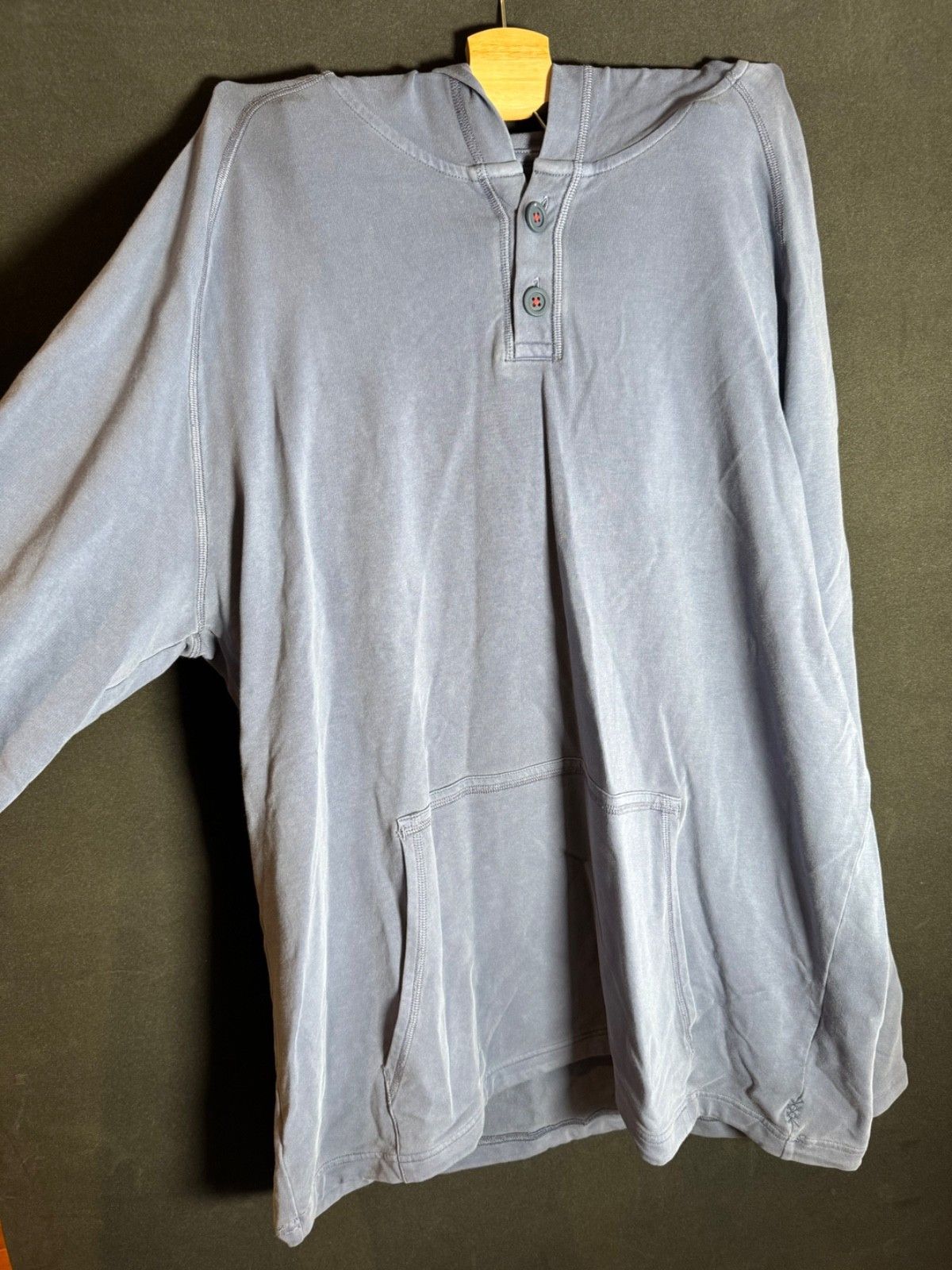 Rhone Rhone Henley Hoodie Blue XL Never Worn Size US XL / EU 56 / 4 - 3 Thumbnail