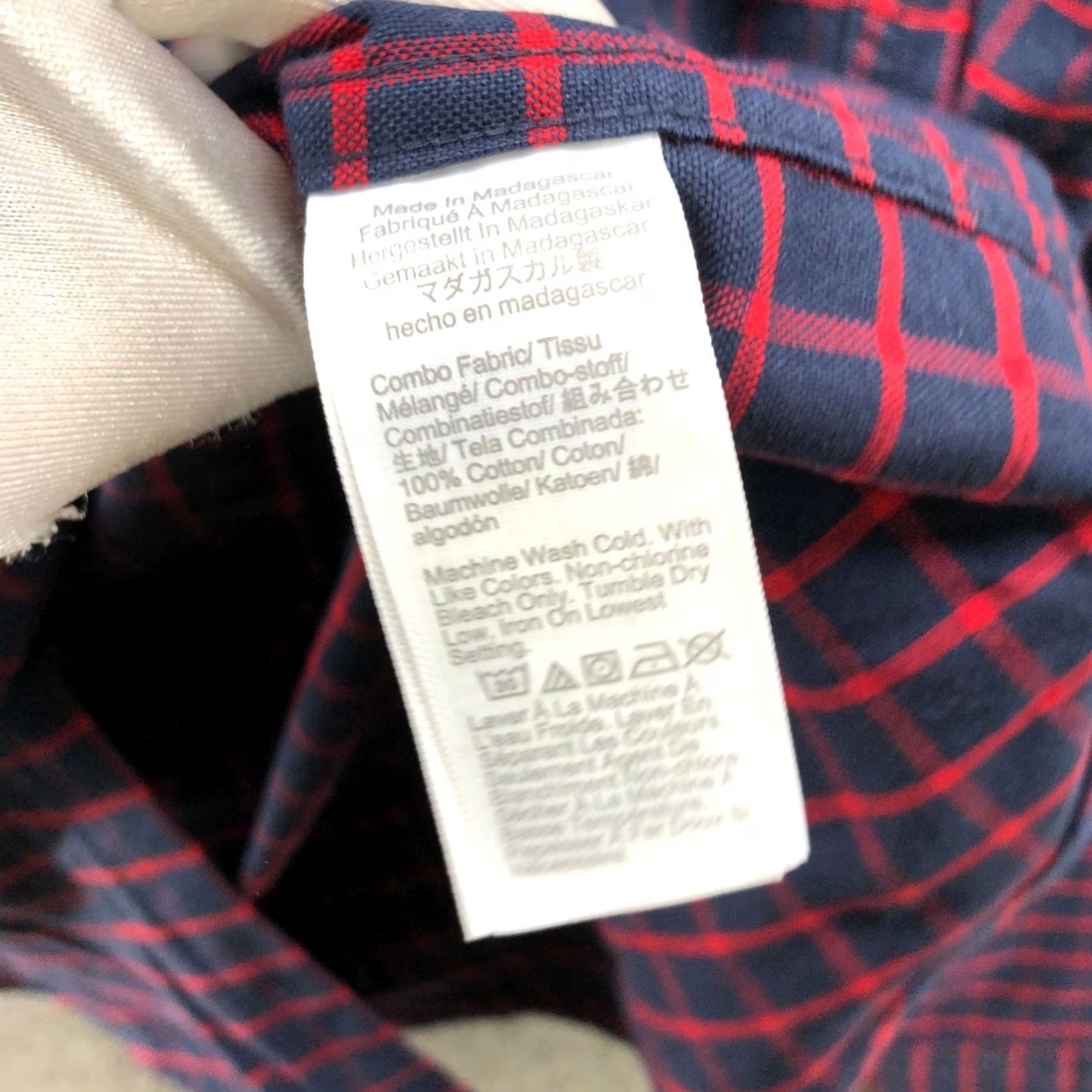 J.Crew J.CREW Flex Oxford Shirt Mens S Slim Fit Long Sleeve Navy Blue Red Check Plaid Shirt Size US S / EU 44-46 / 1 - 7 Thumbnail