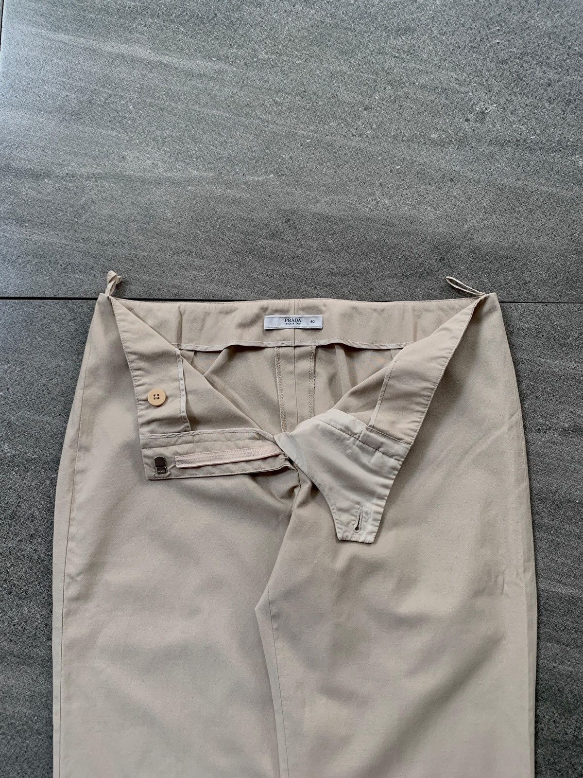 Prada FREE TAX! 2000s Slim Flared Trousers Size US 28 / EU 44 - 3 Thumbnail