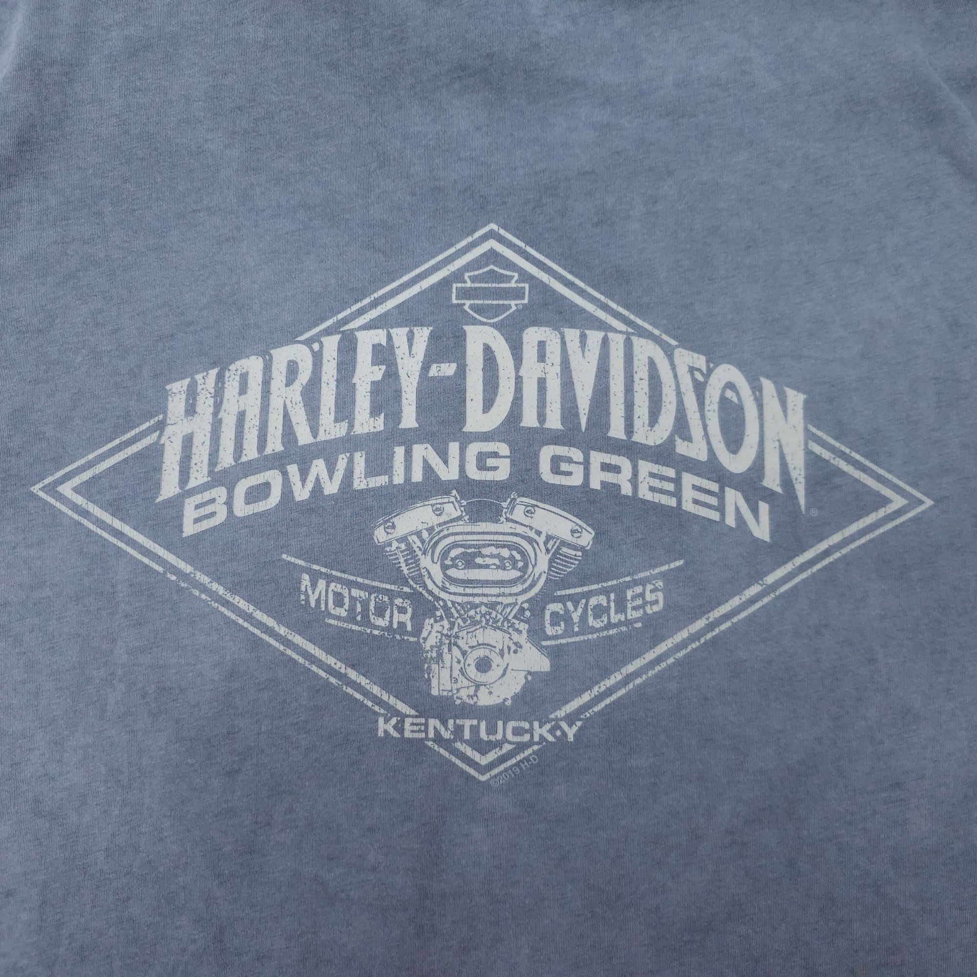 Harley Davidson Harley Davidson T Shirt Mens XL Double Sided Light Gray Size US XL / EU 56 / 4 - 8 Thumbnail