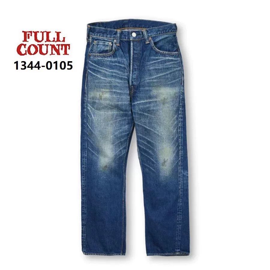Full Count & Co. Fullcount Vintage Wash Denim Jeans Size US 34 / EU 50 - 1 Thumbnail